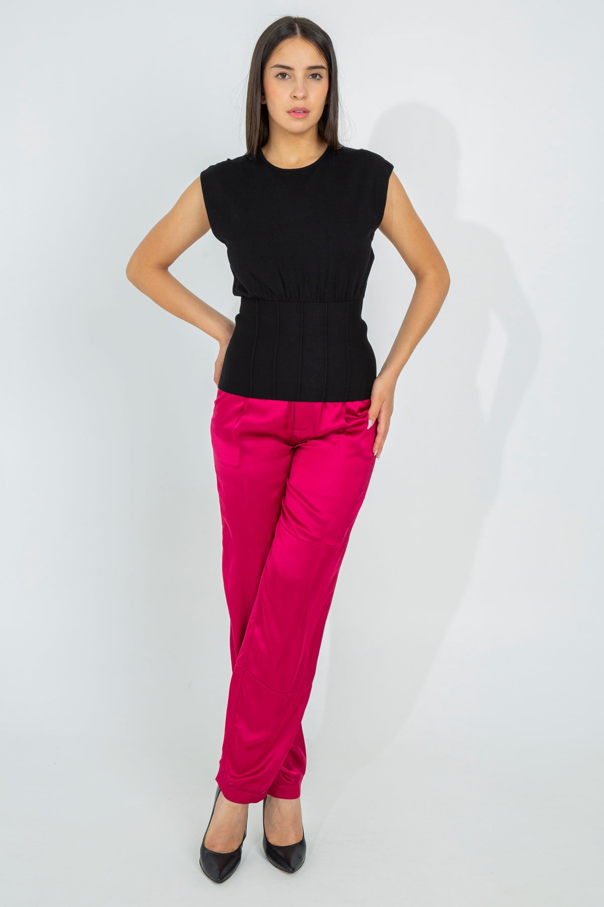 Viscose top in bodice style