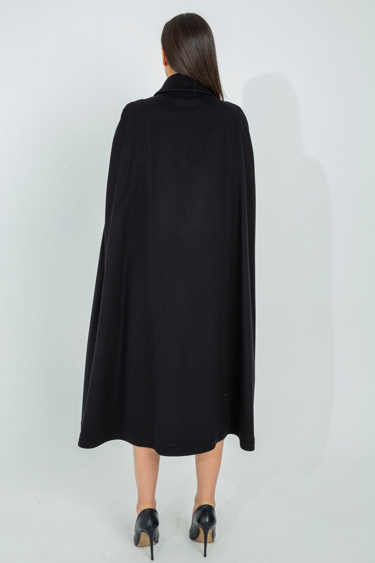 Long cape coat