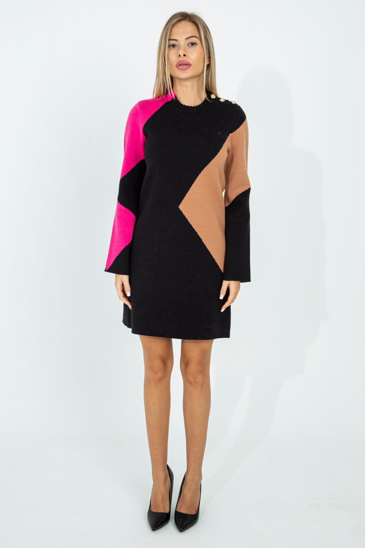 Color Block Knit Dress