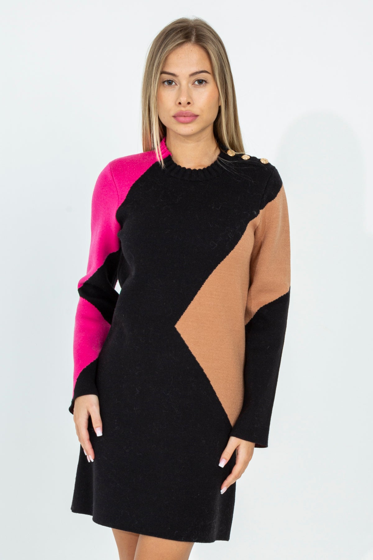 Color Block Knit Dress