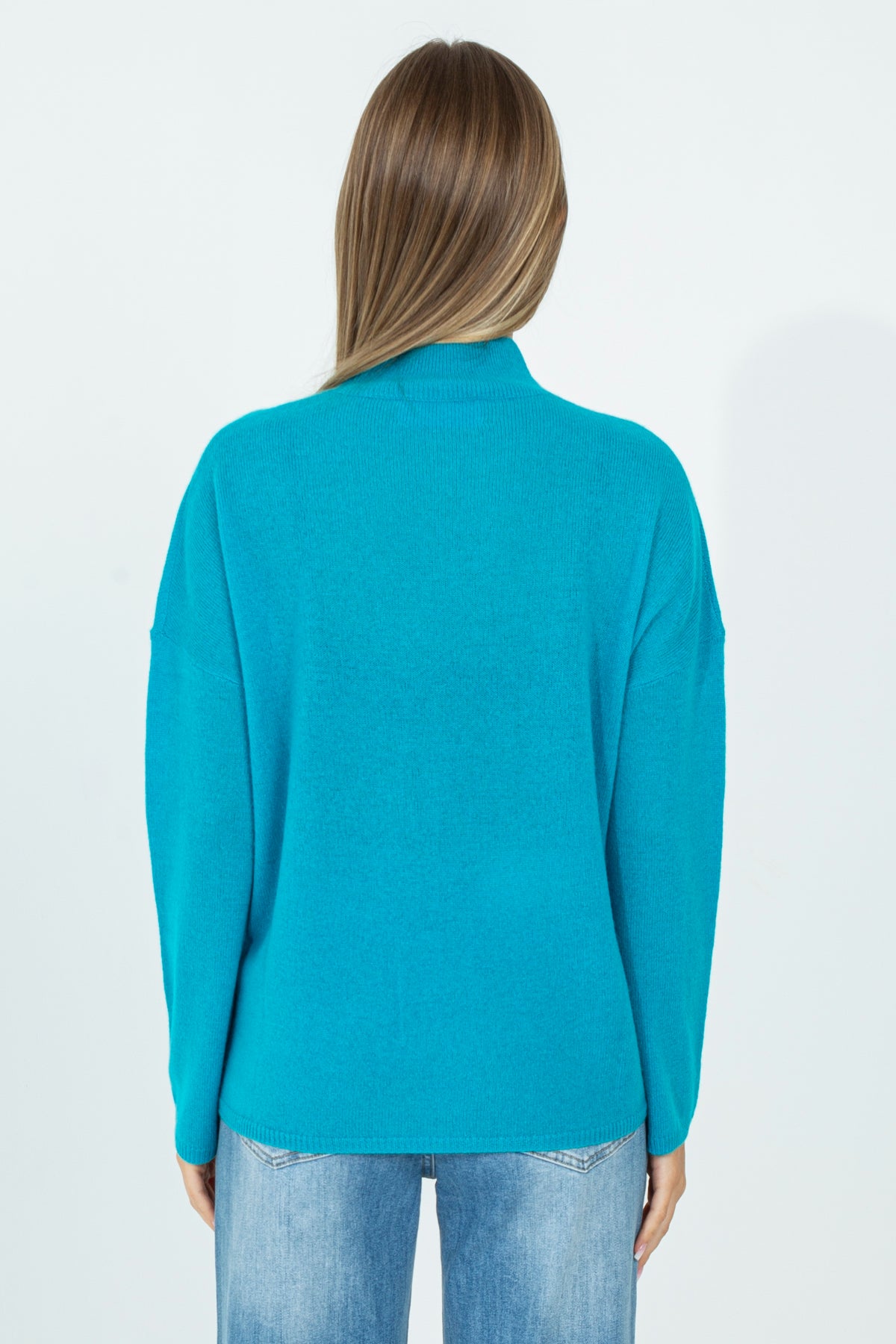 Maglia a mezzo collo in cashmere