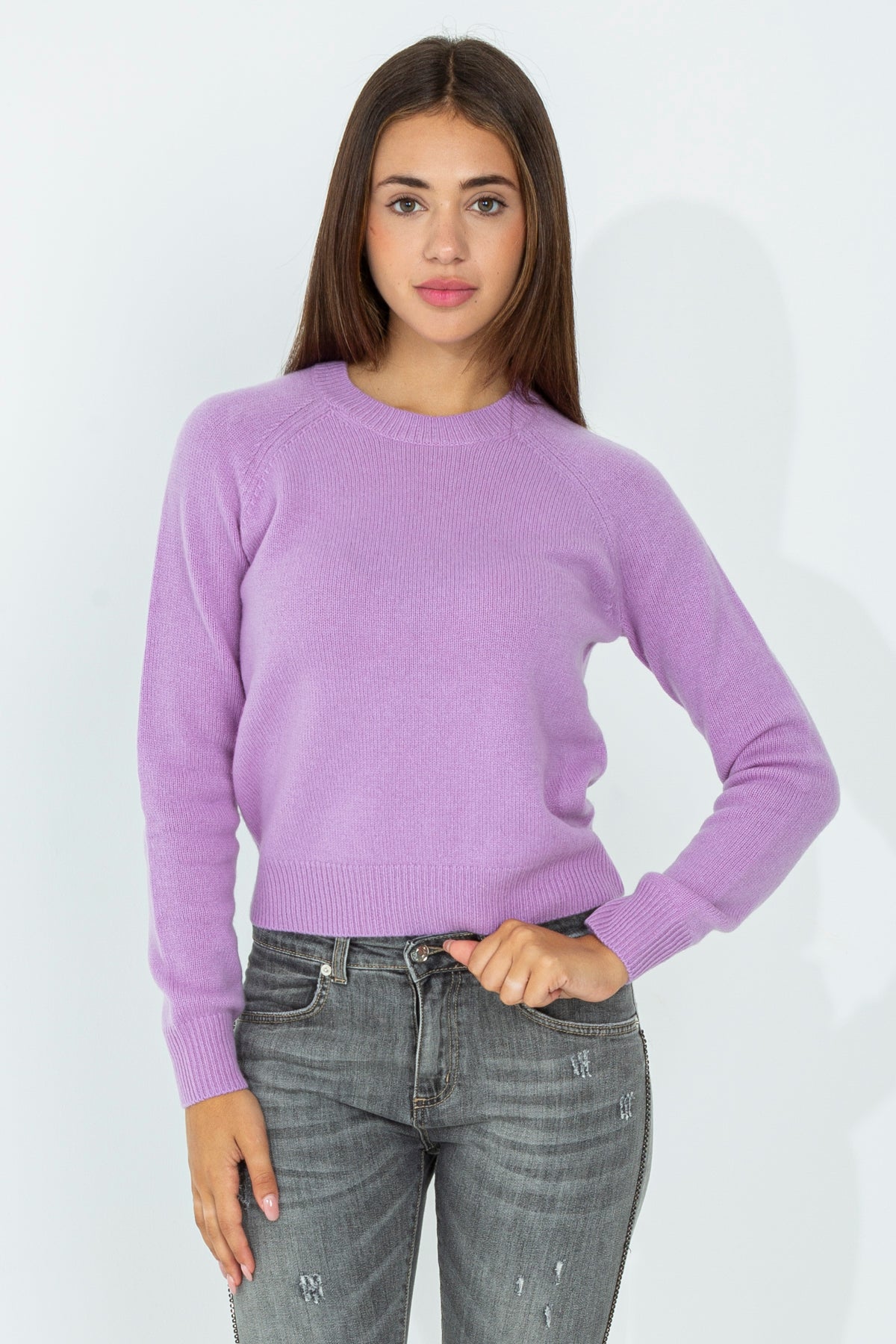 Cashmere crewneck sweater