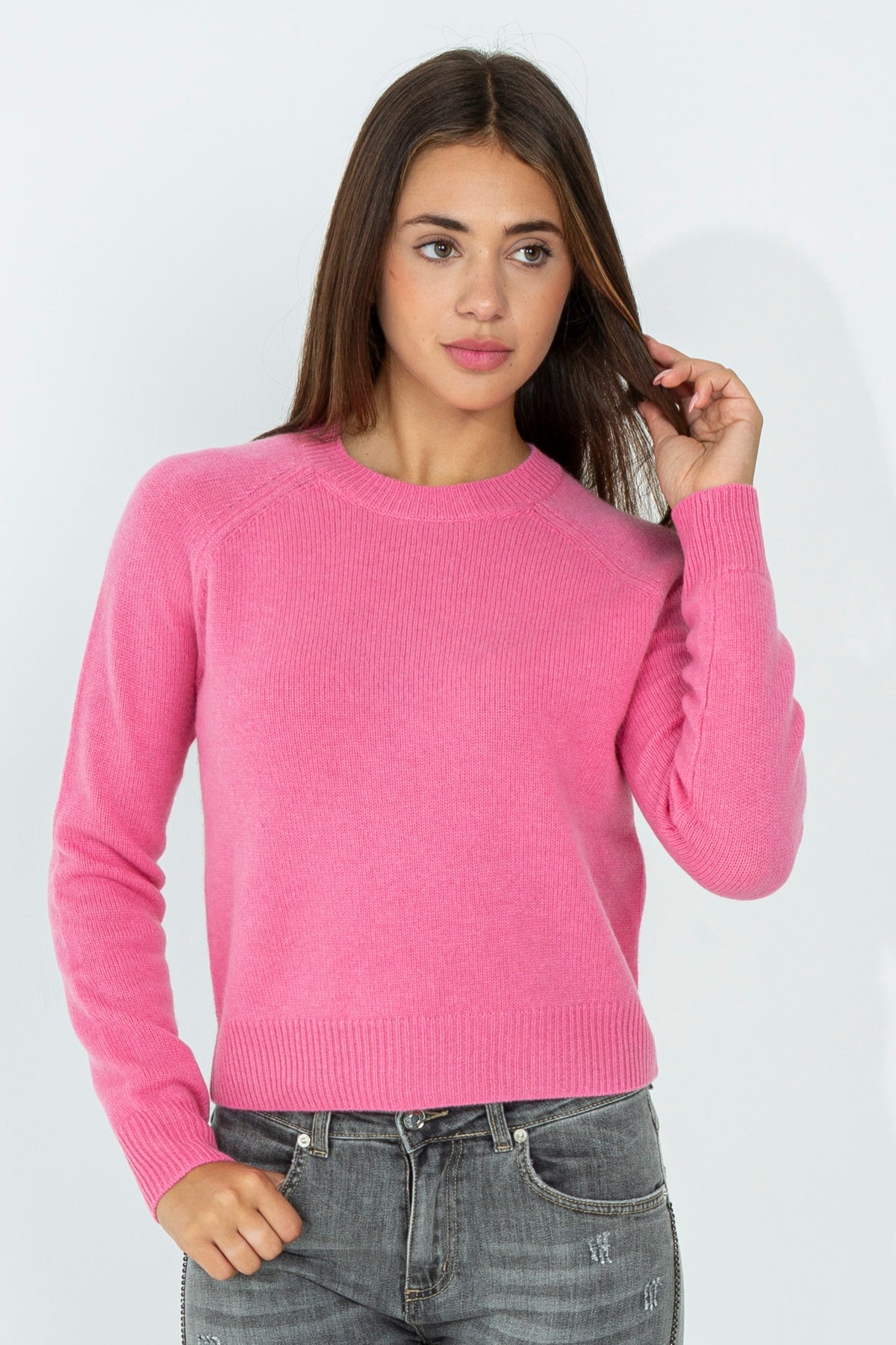 Cashmere crewneck sweater