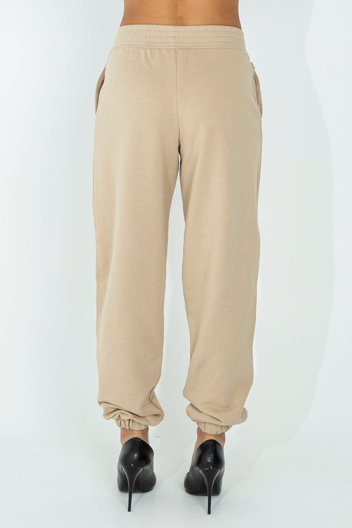 Solid color tracksuit trousers