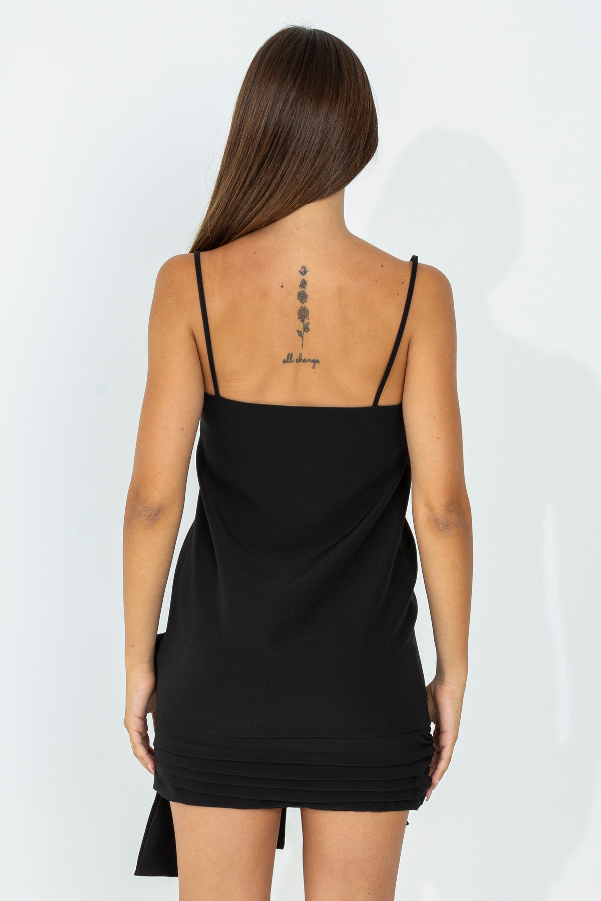 Sheath dress with bottom detail