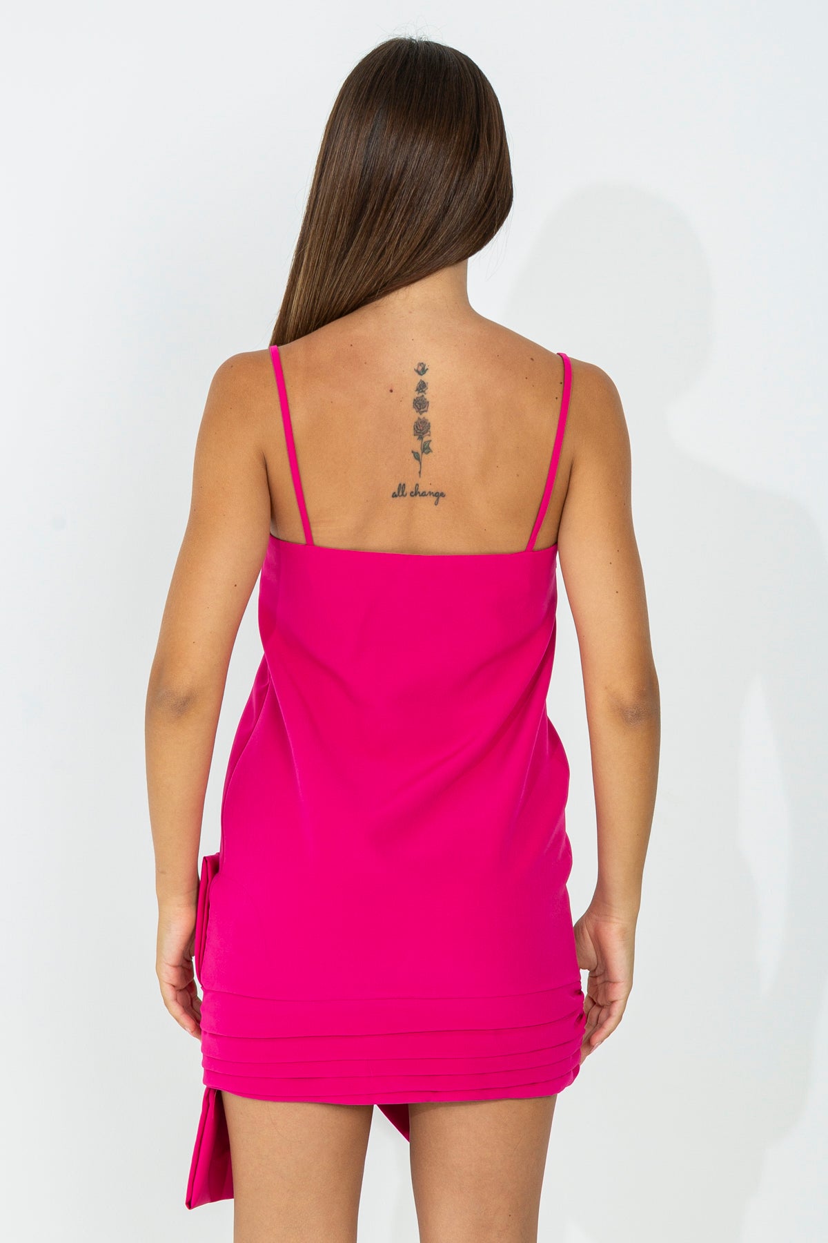 Sheath dress with bottom detail