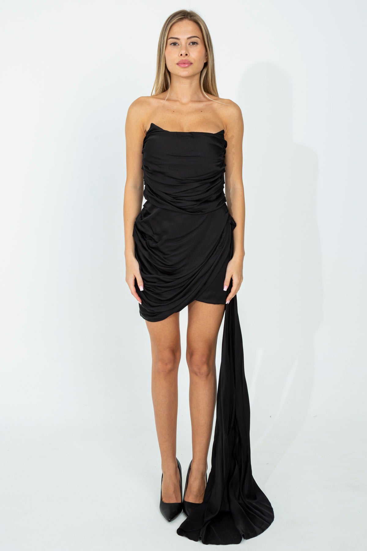 Short draped dress