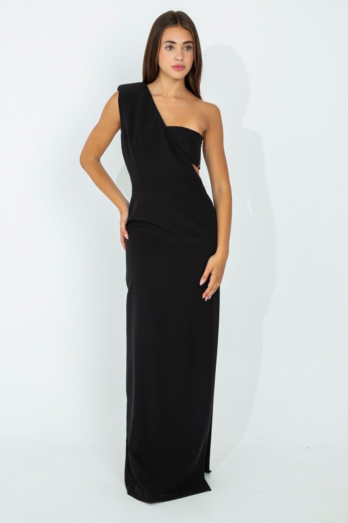 Long one-shoulder dress