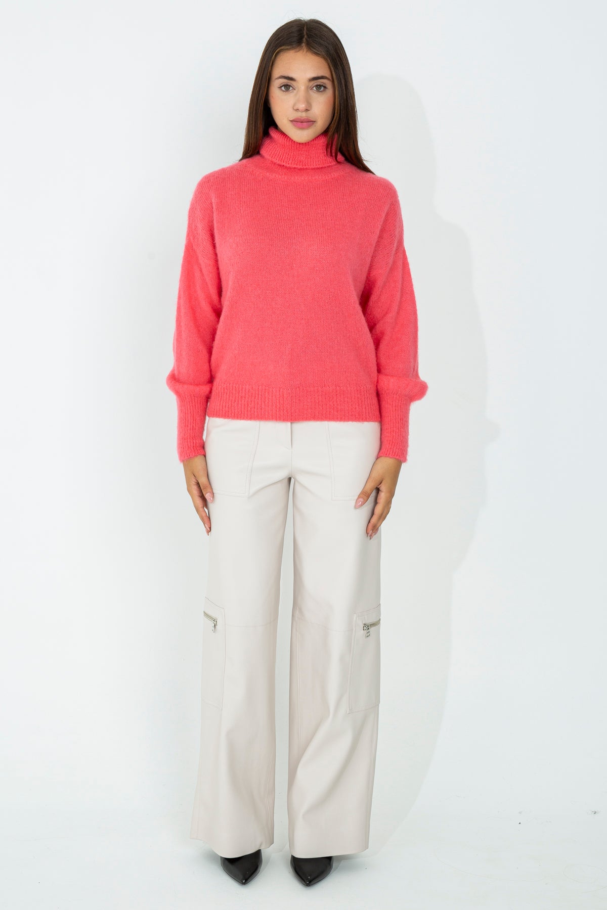 Mohair turtleneck sweater