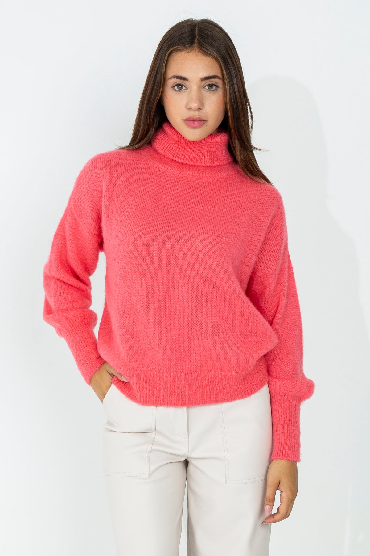 Mohair turtleneck sweater