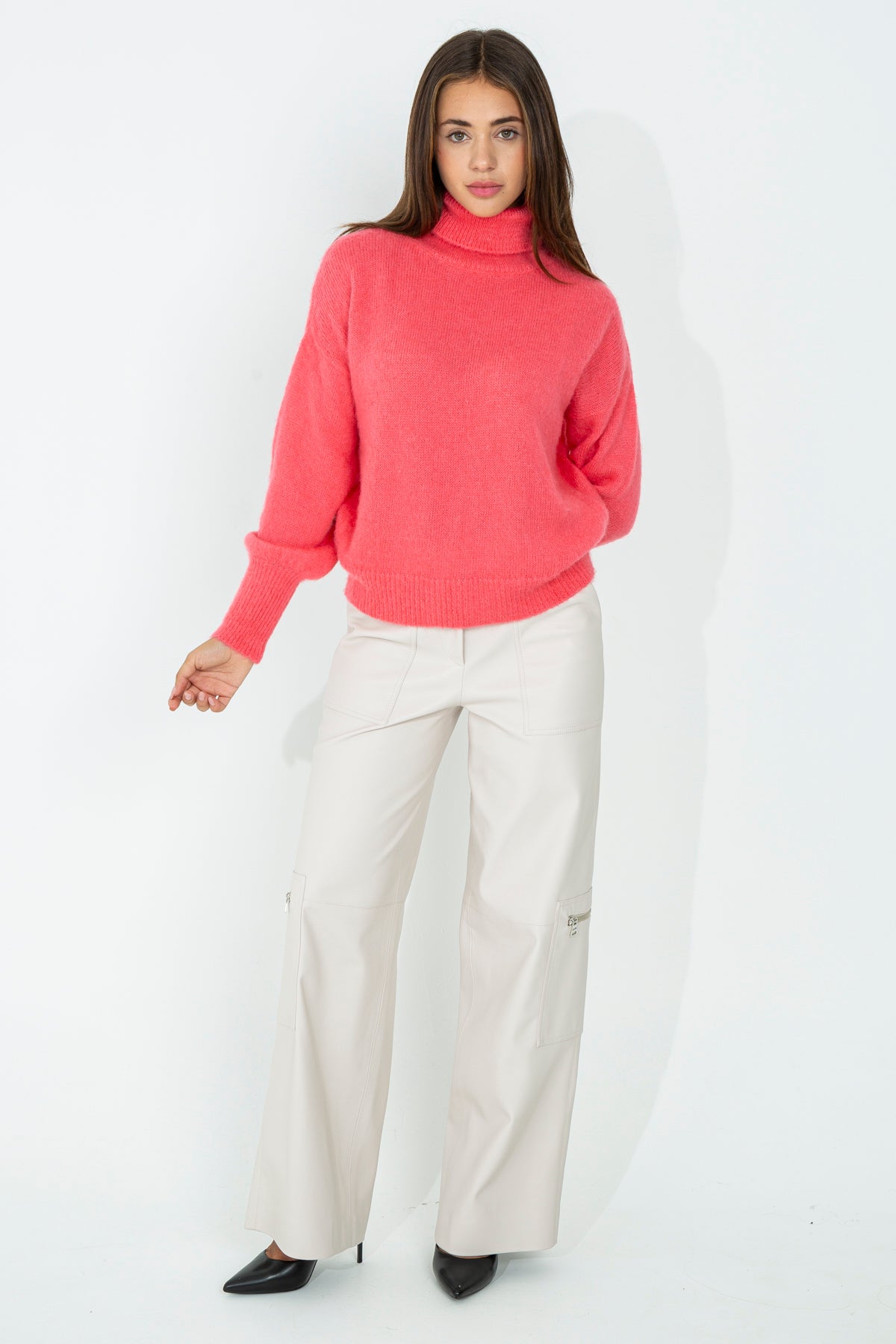 Mohair turtleneck sweater