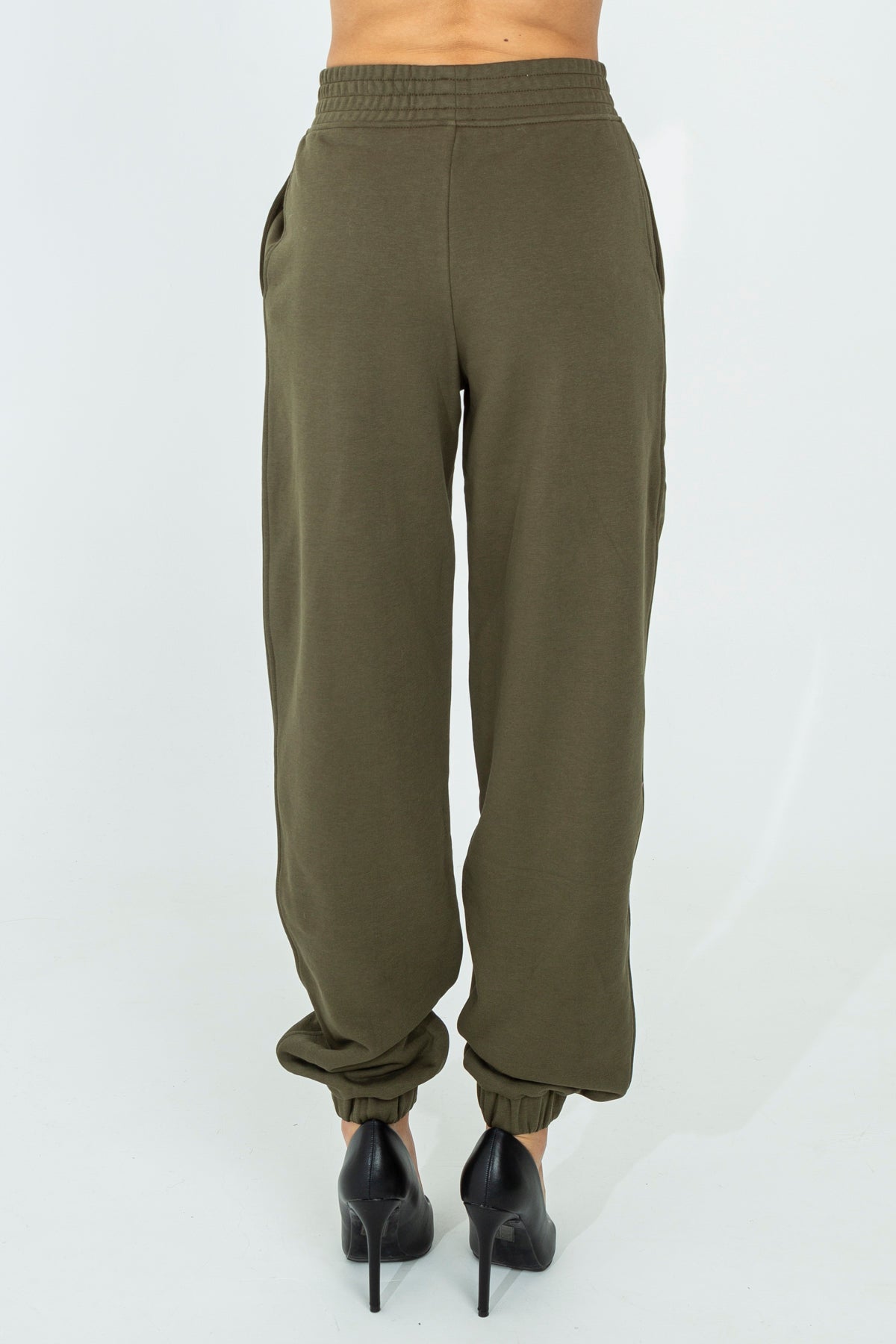 Solid color tracksuit trousers