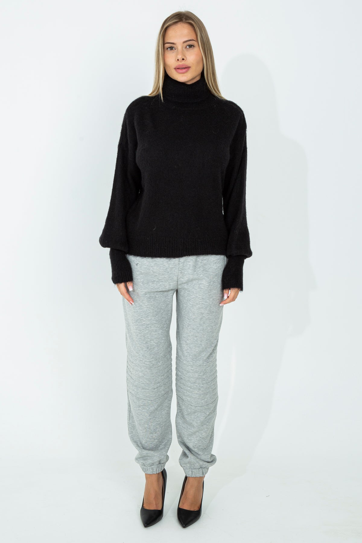 Mohair turtleneck sweater