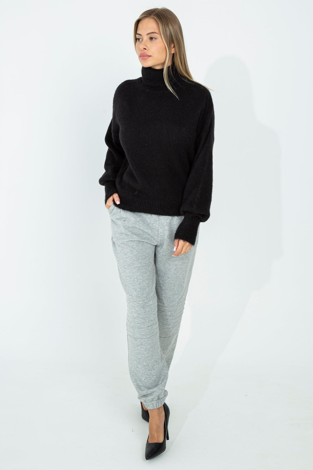 Mohair turtleneck sweater