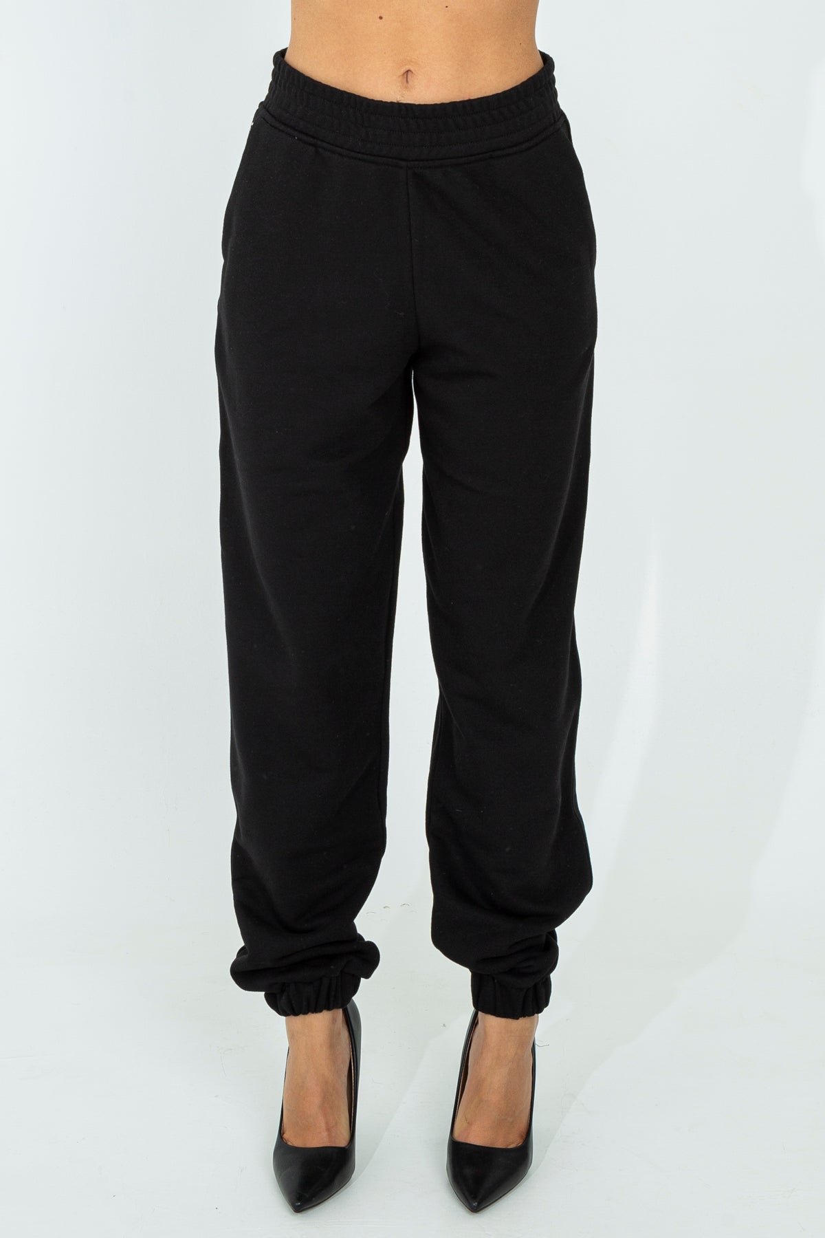 Solid color tracksuit trousers