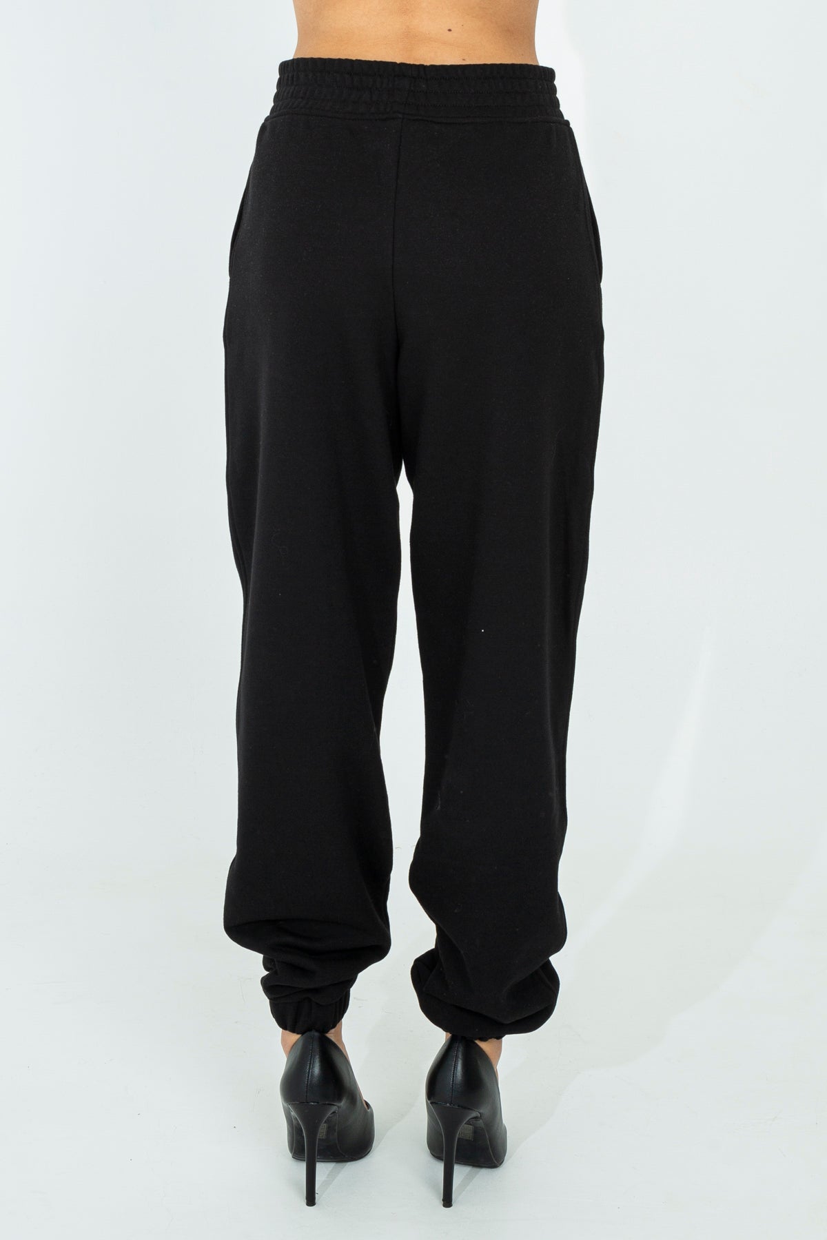 Solid color tracksuit trousers