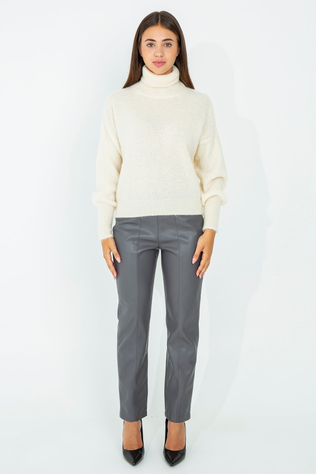 Mohair turtleneck sweater