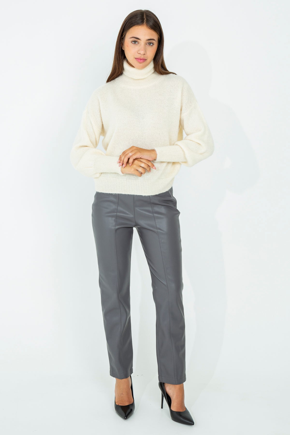 Mohair turtleneck sweater