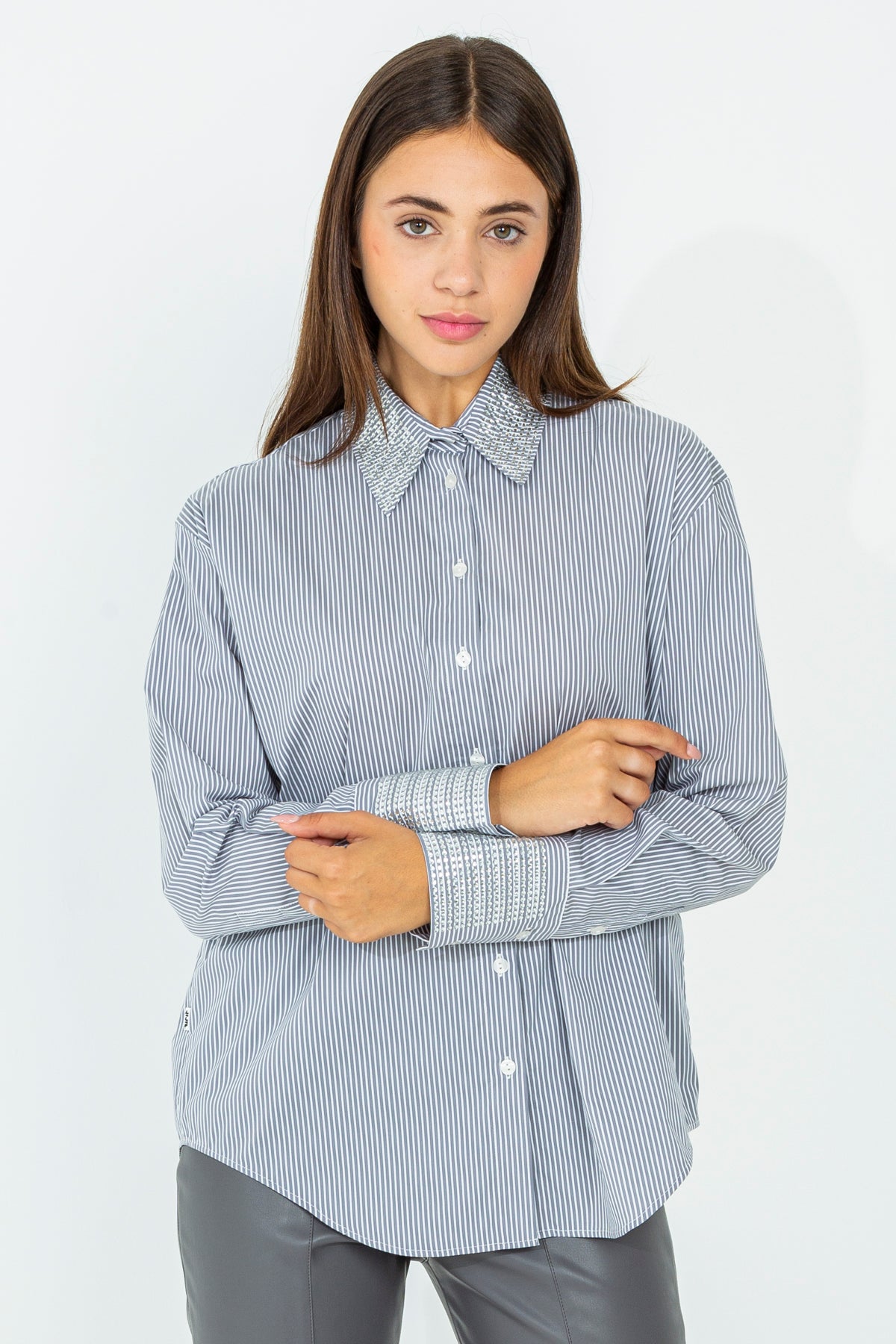 Long striped shirt