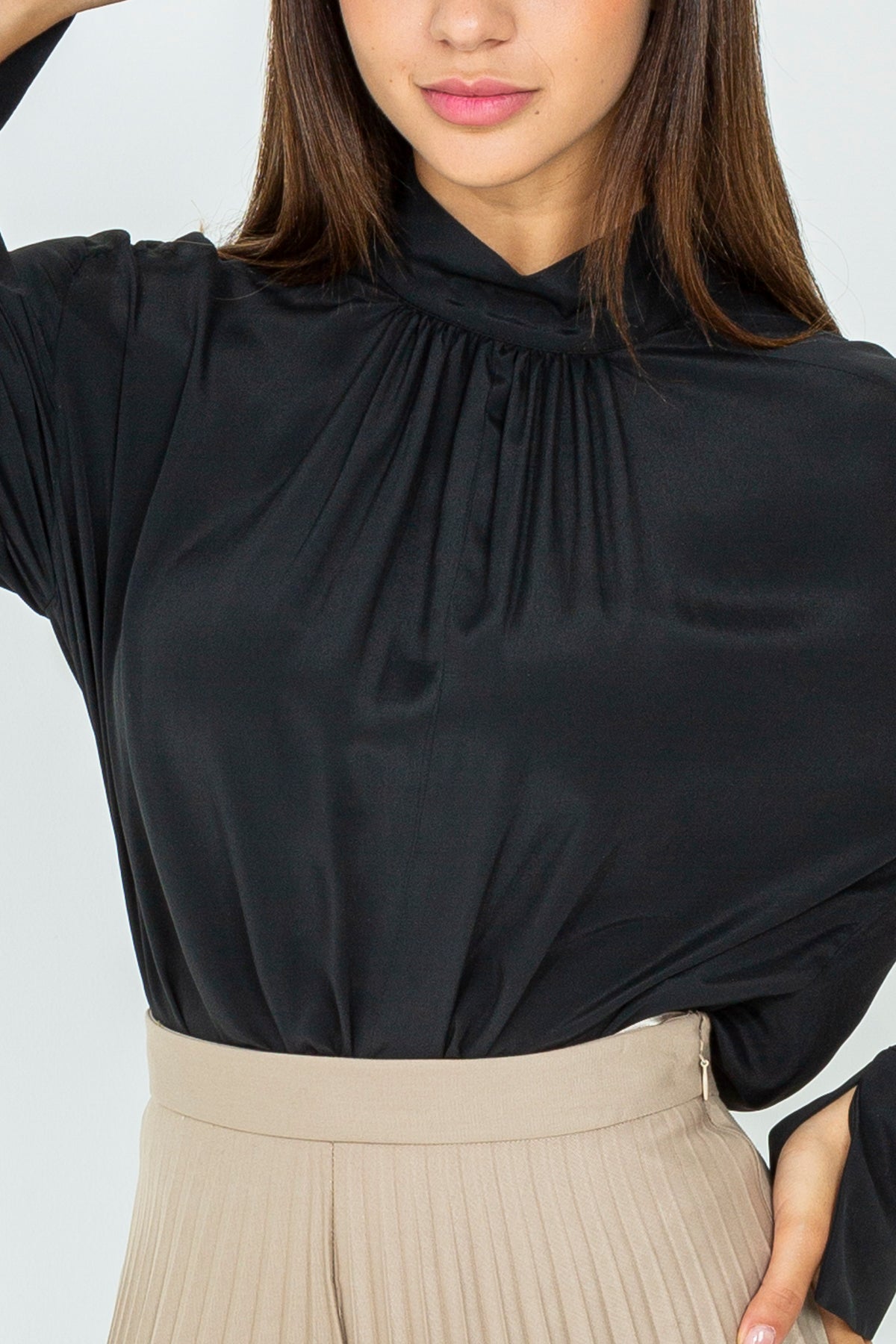 High neck blouse