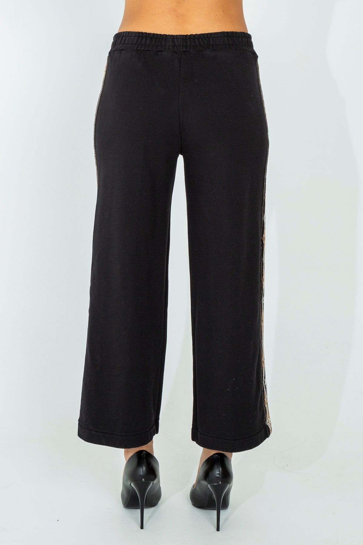 Palazzo tracksuit trousers with Aztec profile