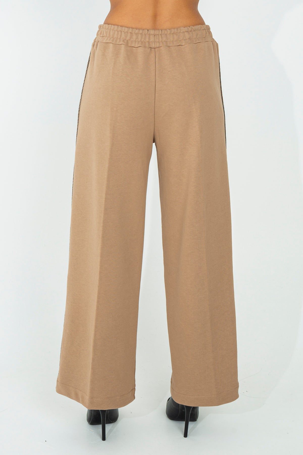 Palazzo tracksuit trousers with Aztec profile