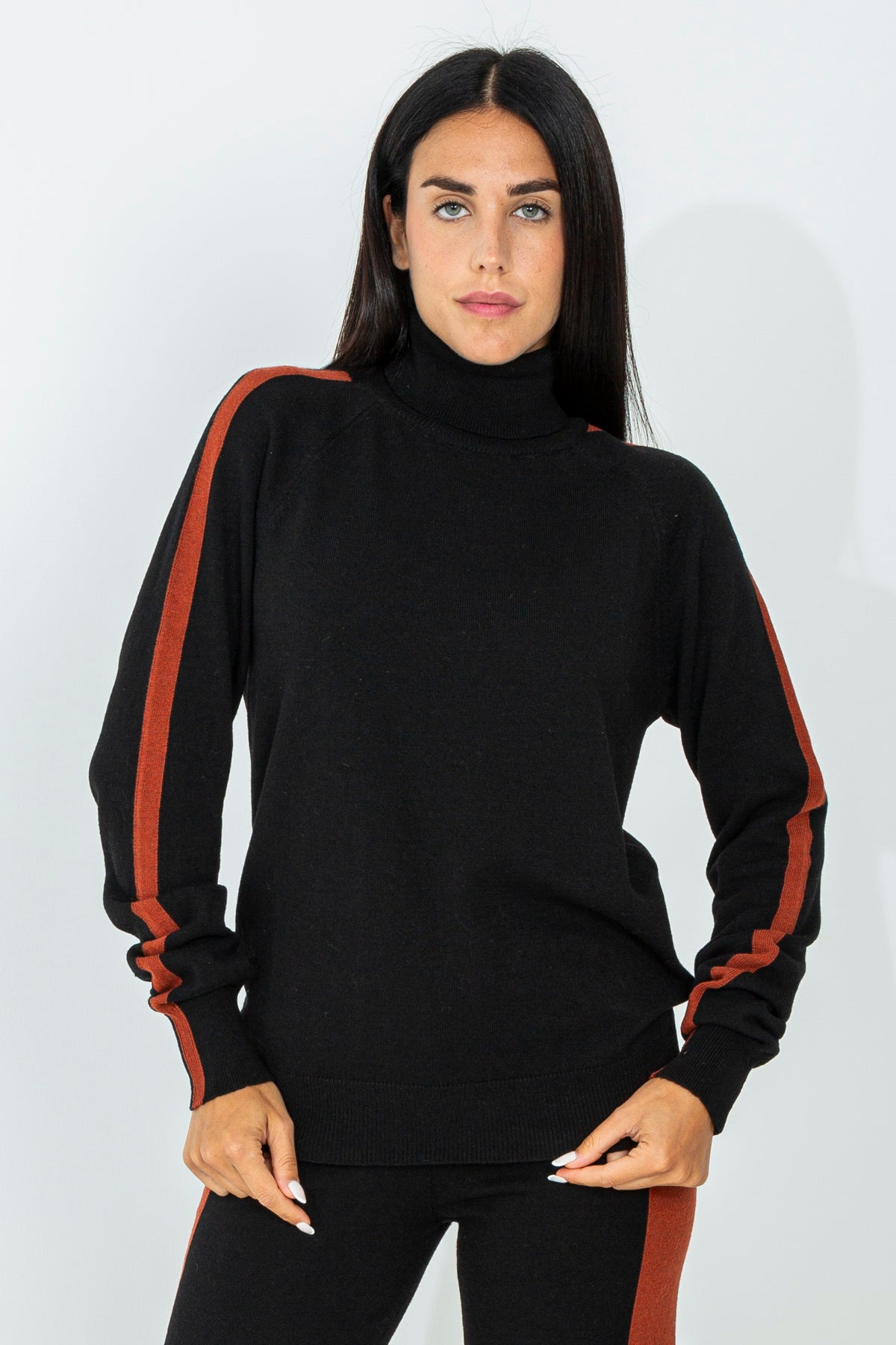 Cashmere blend turtleneck sweater