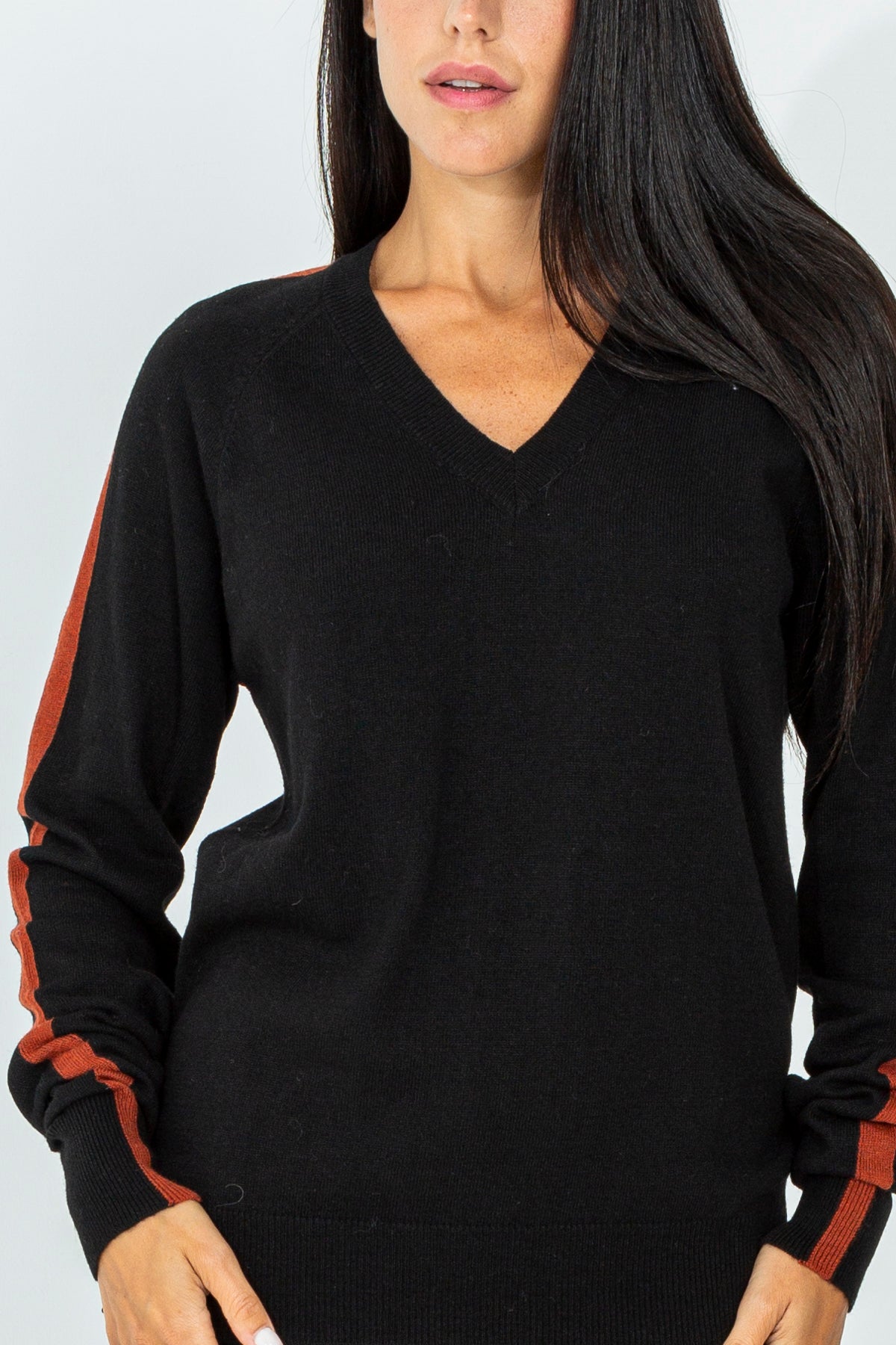 Cashmere blend V-neck sweater