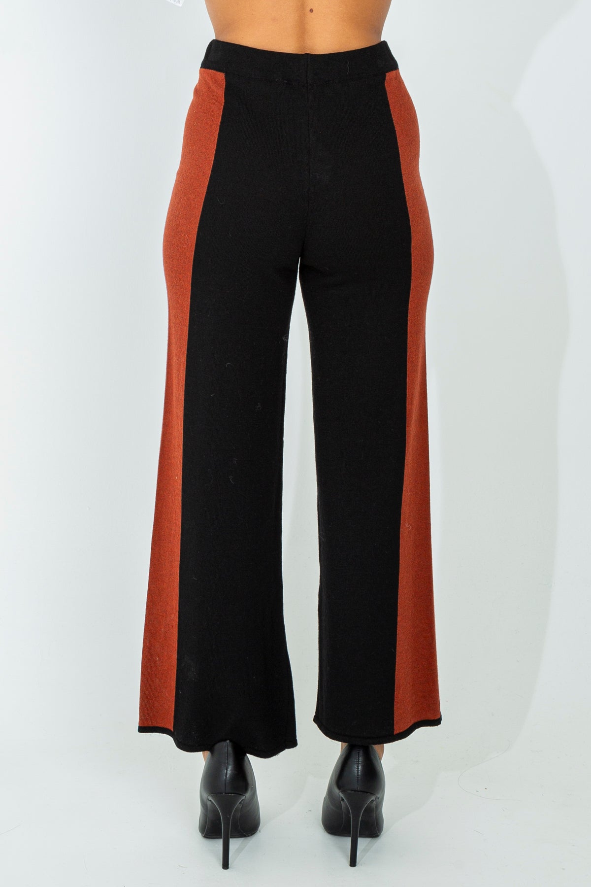 Wool blend palazzo trousers