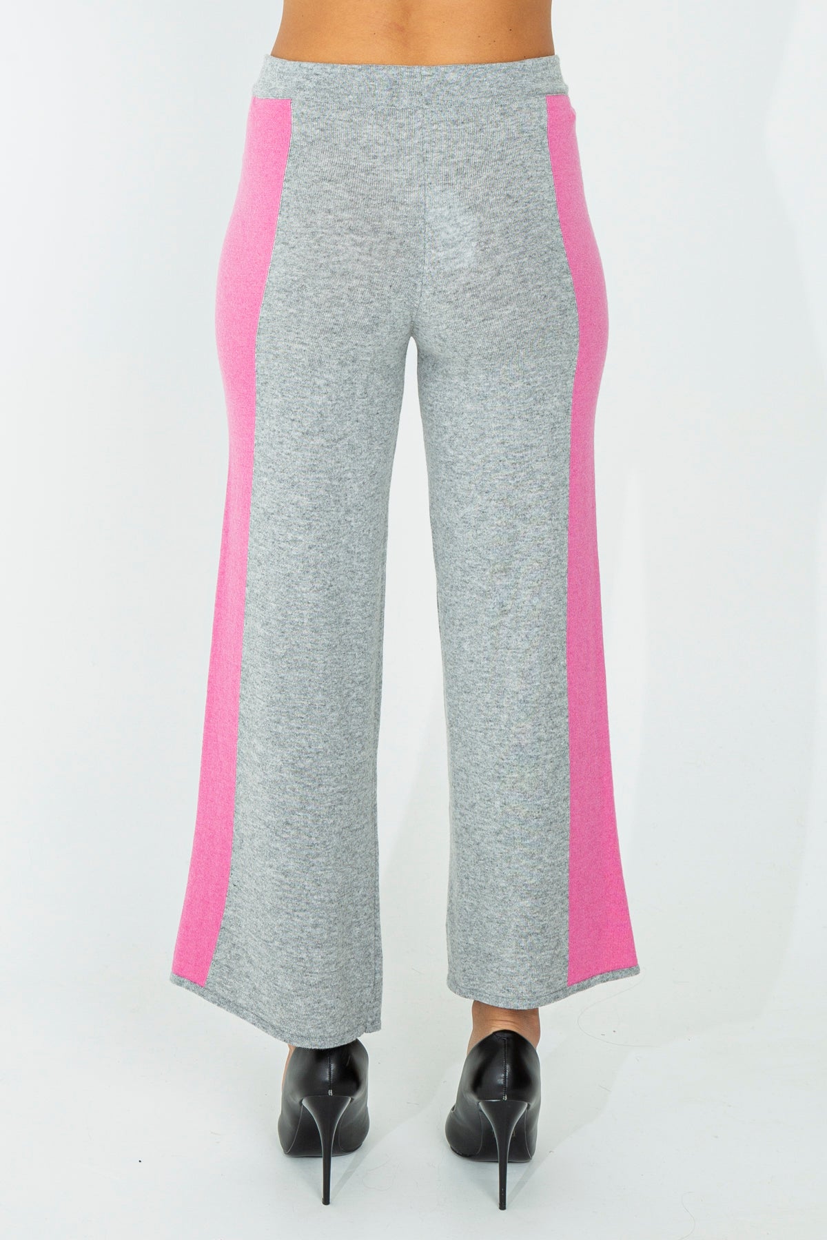 Wool blend palazzo trousers