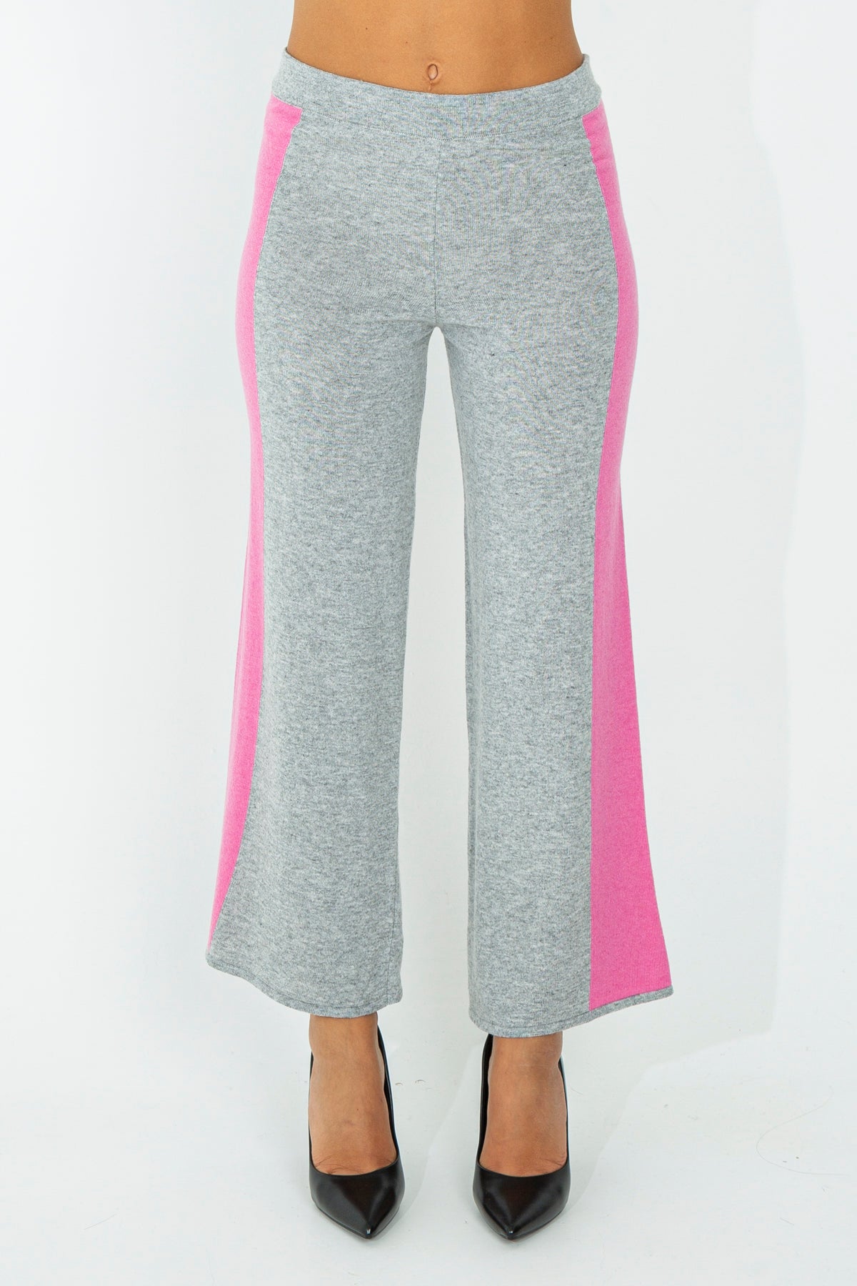 Wool blend palazzo trousers