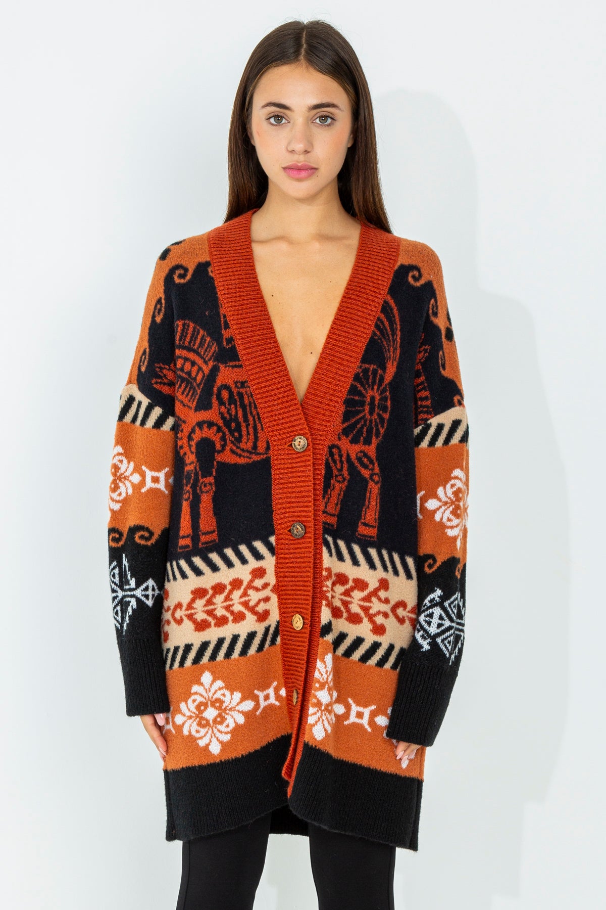 Cardigan over pattern cavalli