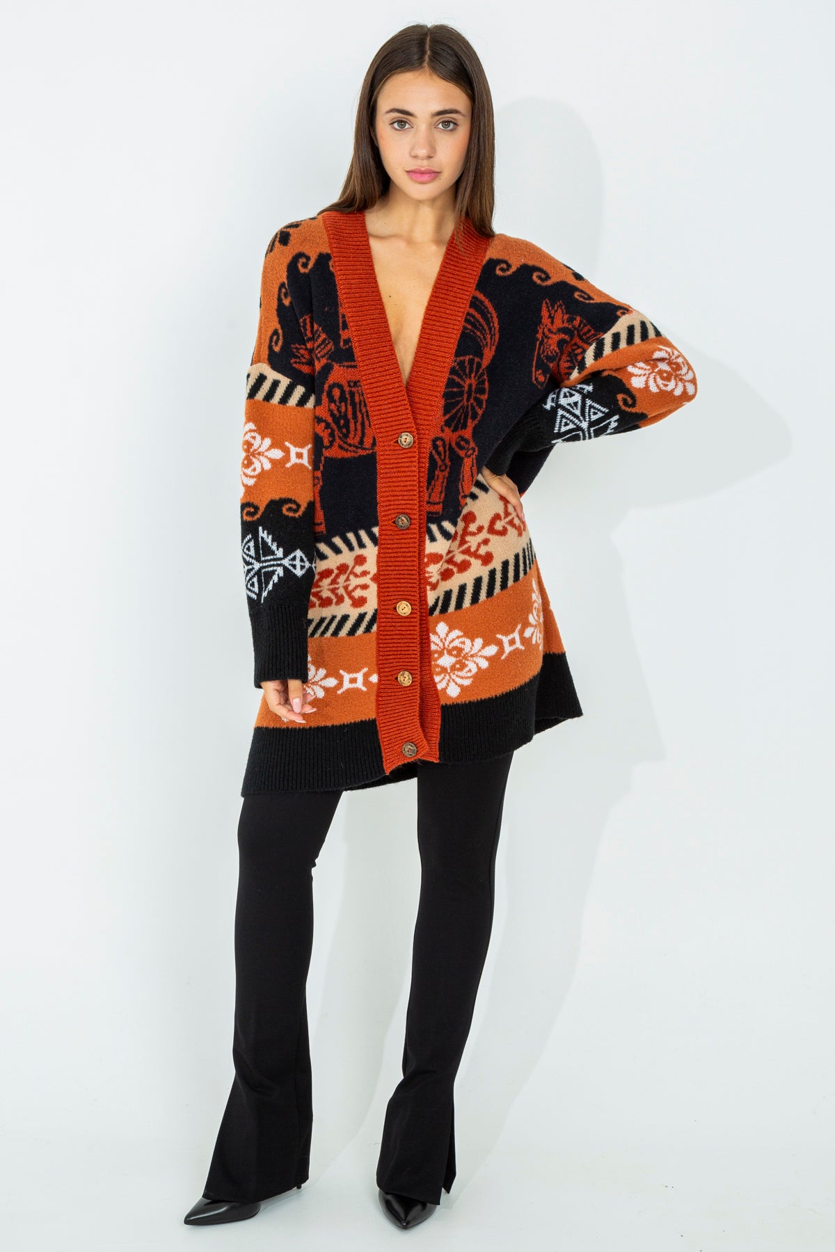 Cardigan over pattern cavalli