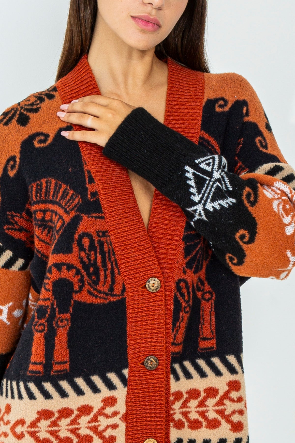 Cardigan over pattern cavalli