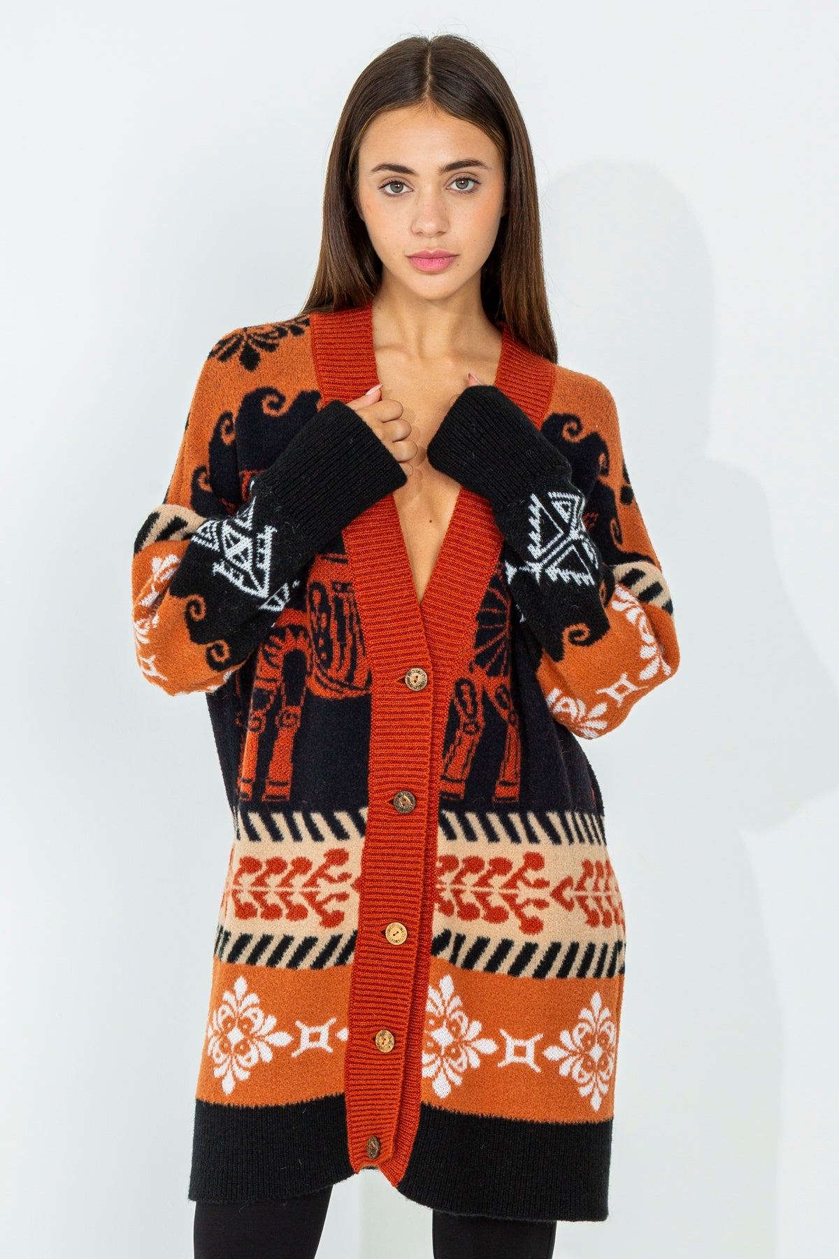 Cardigan over pattern cavalli