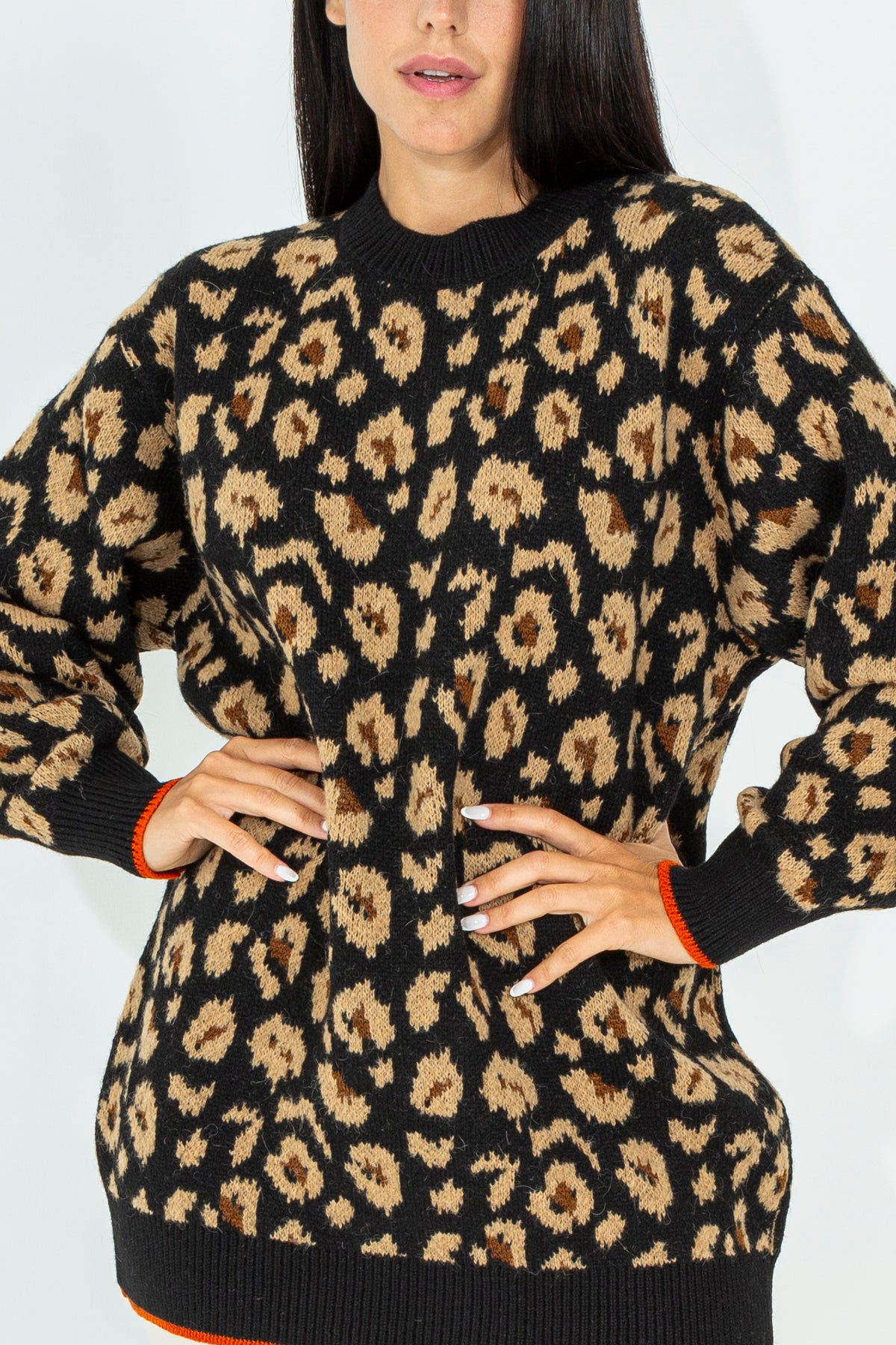 Maxi animalier sweater