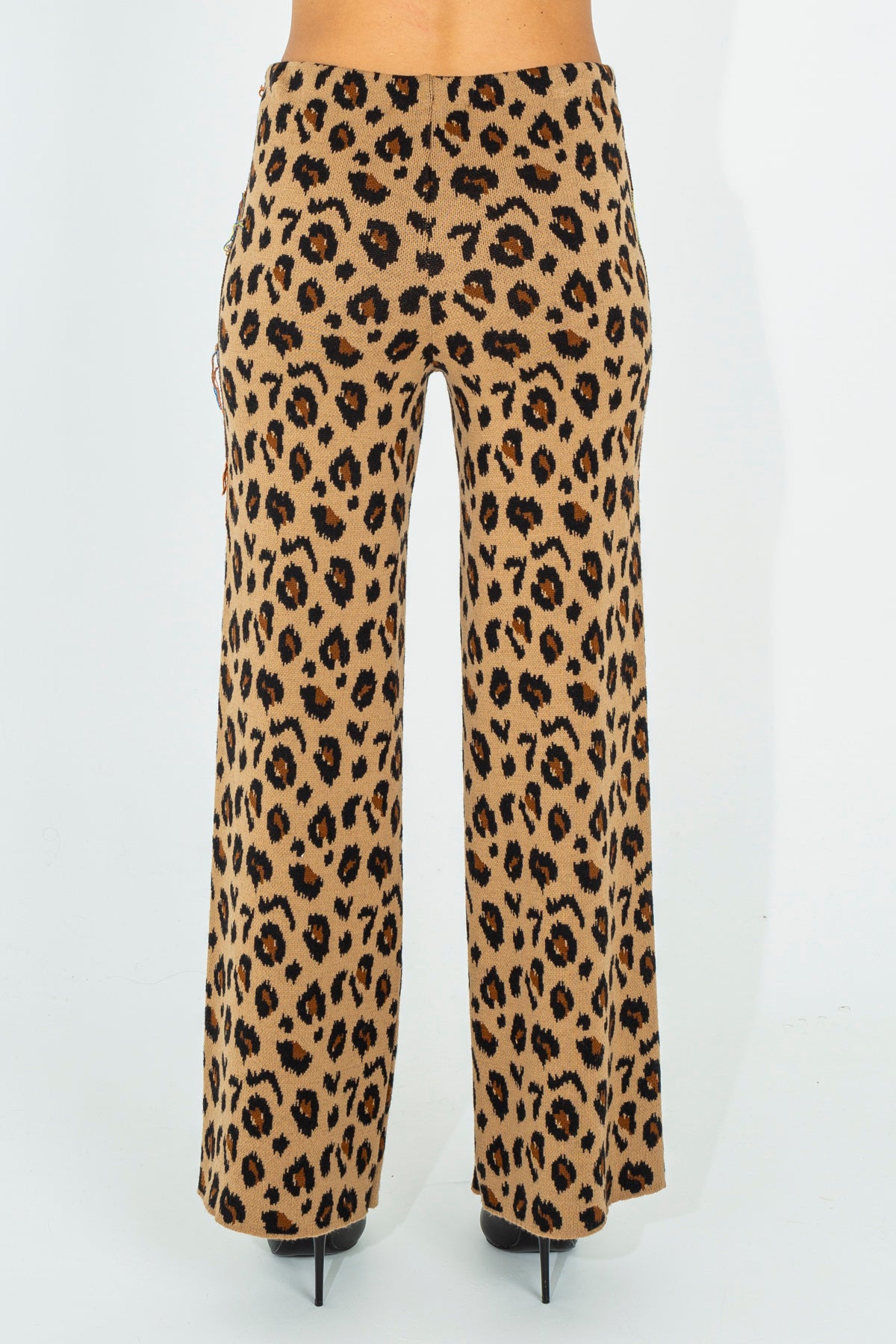 Animal print palazzo pants