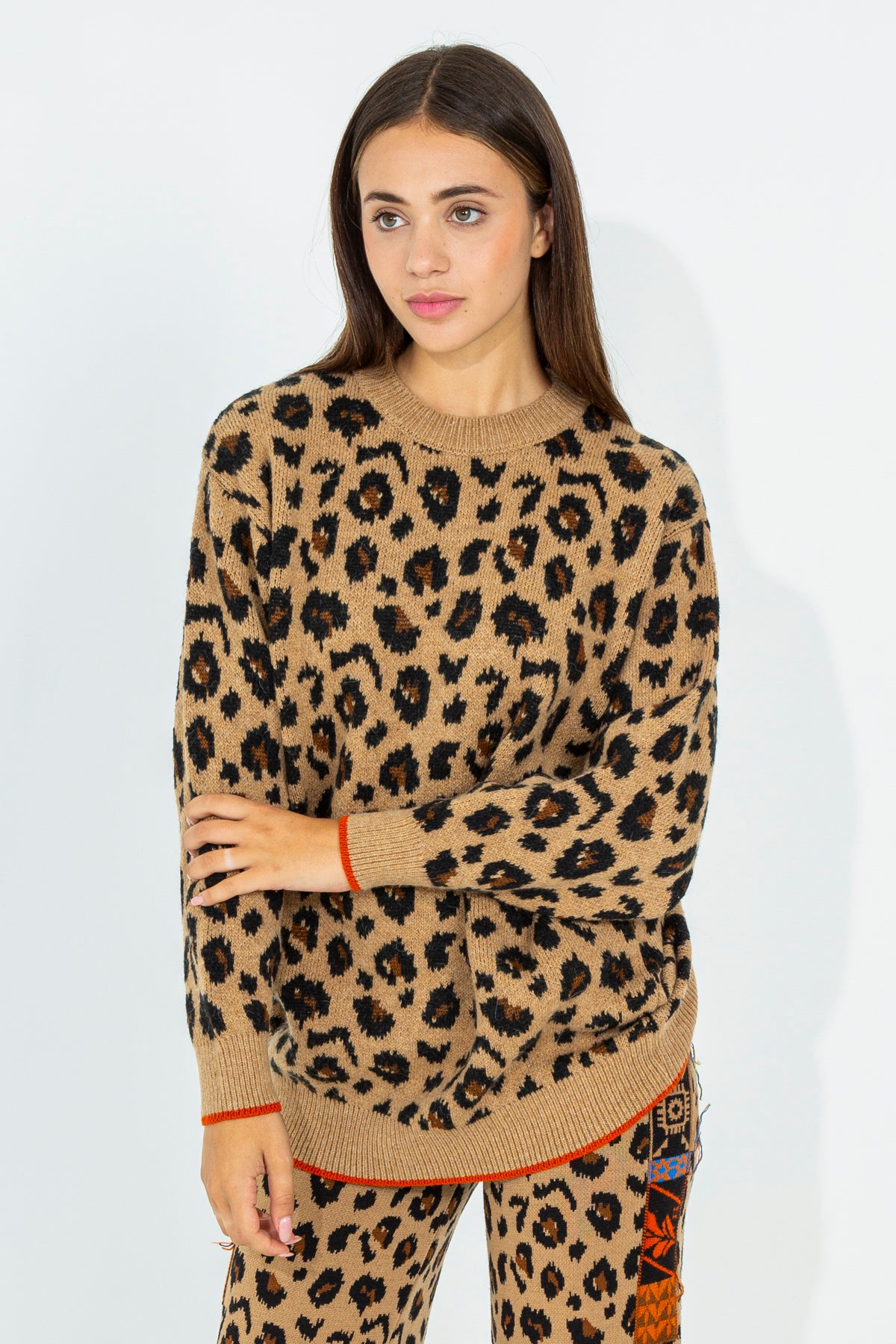 Maxi animalier sweater