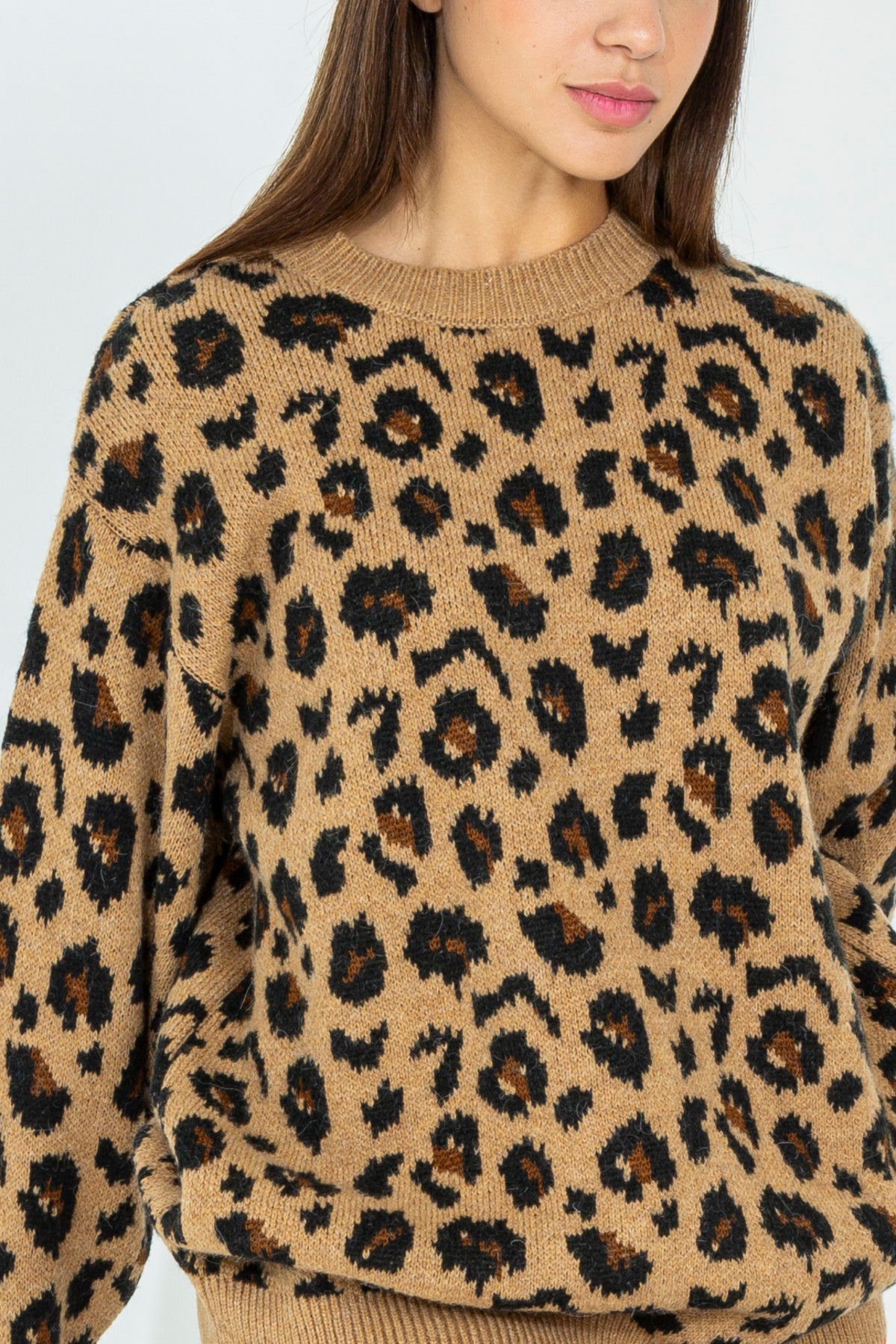 Pullover maxi animalier