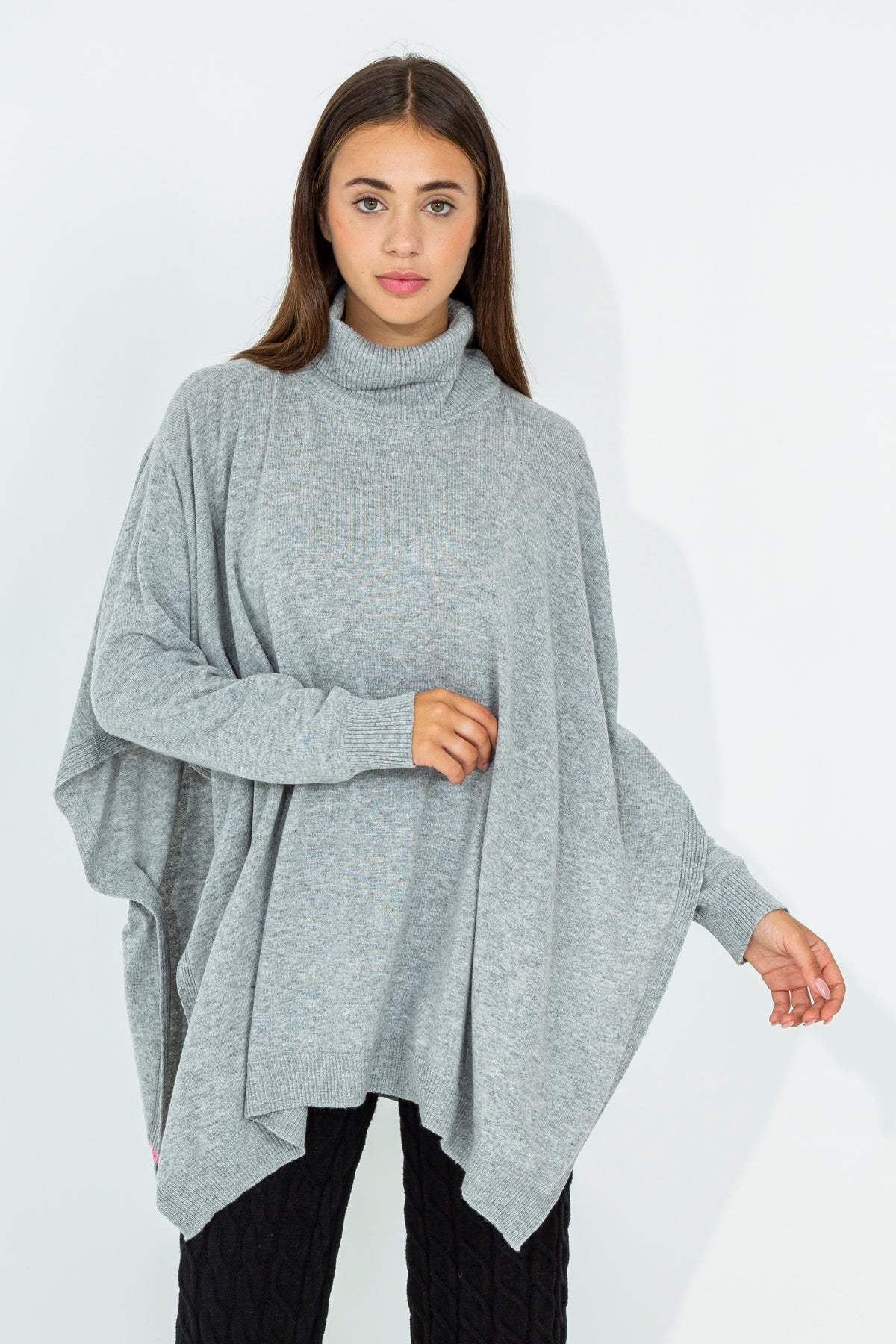 Maxi cashmere blend sweater