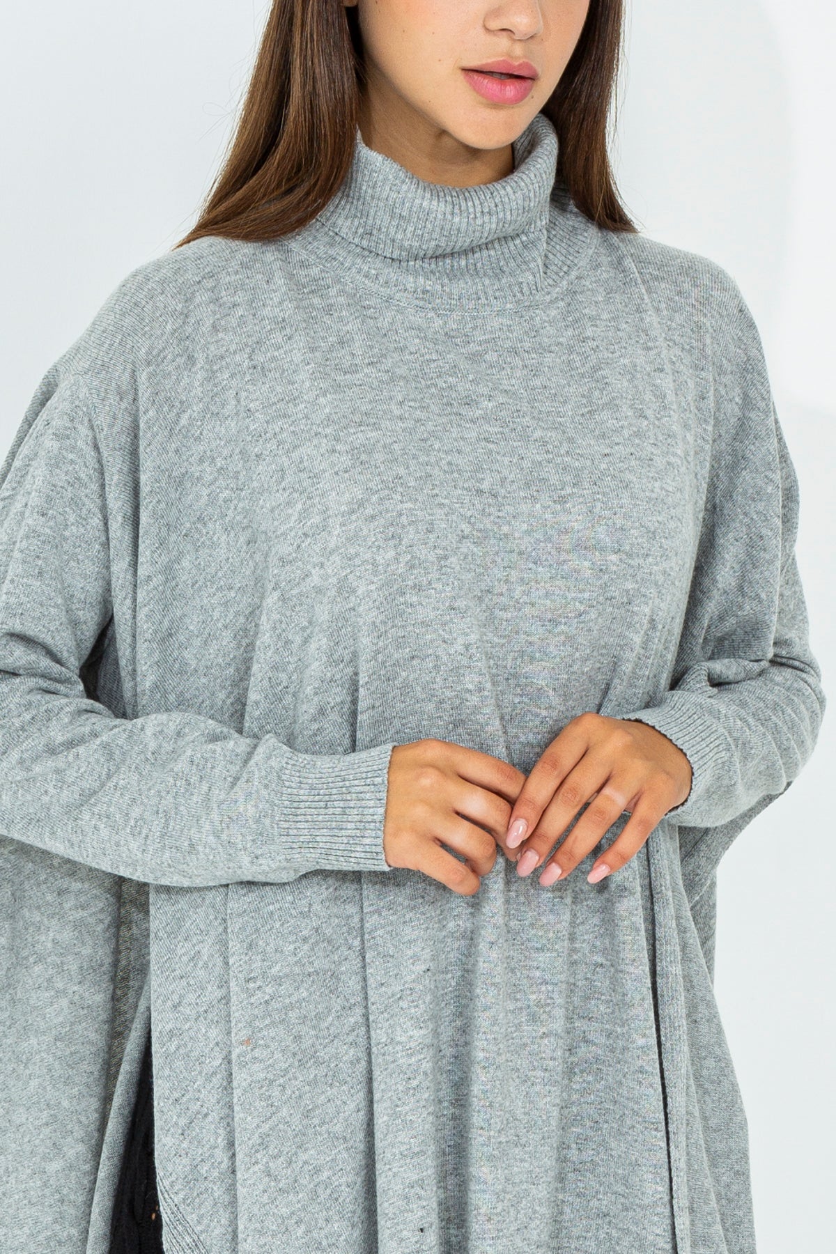 Maxi cashmere blend sweater