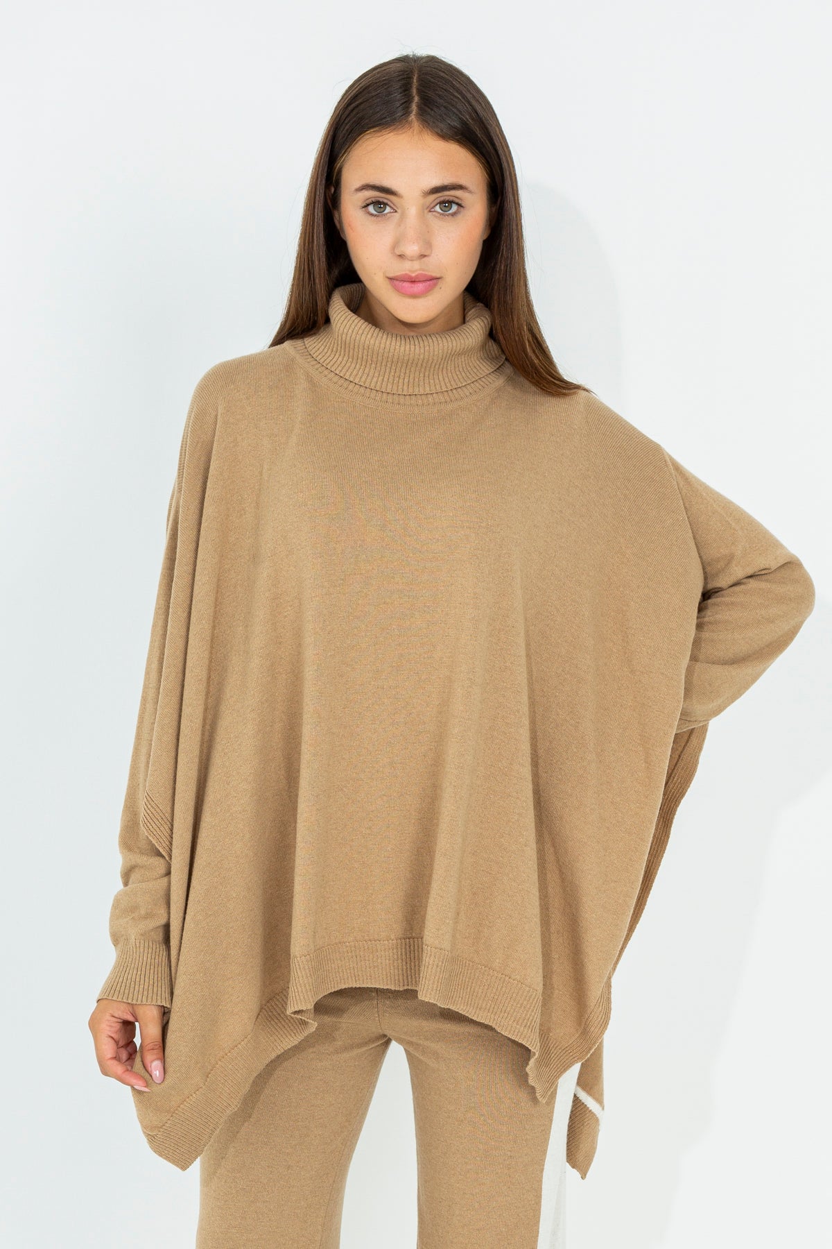 Maxi cashmere blend sweater