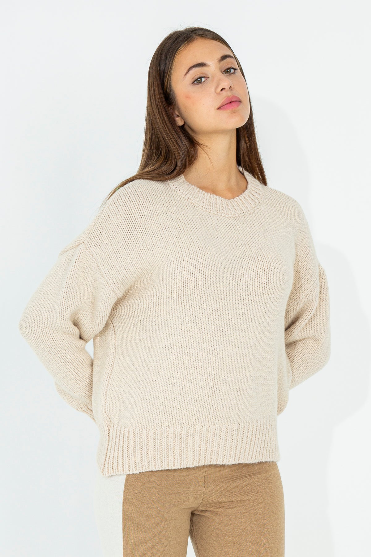 Pullover in misto lana