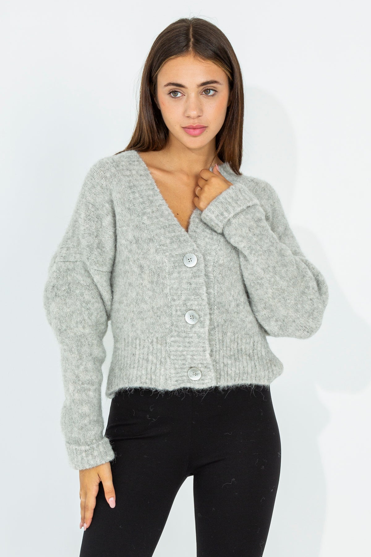 Soft Alpaca Cardigan