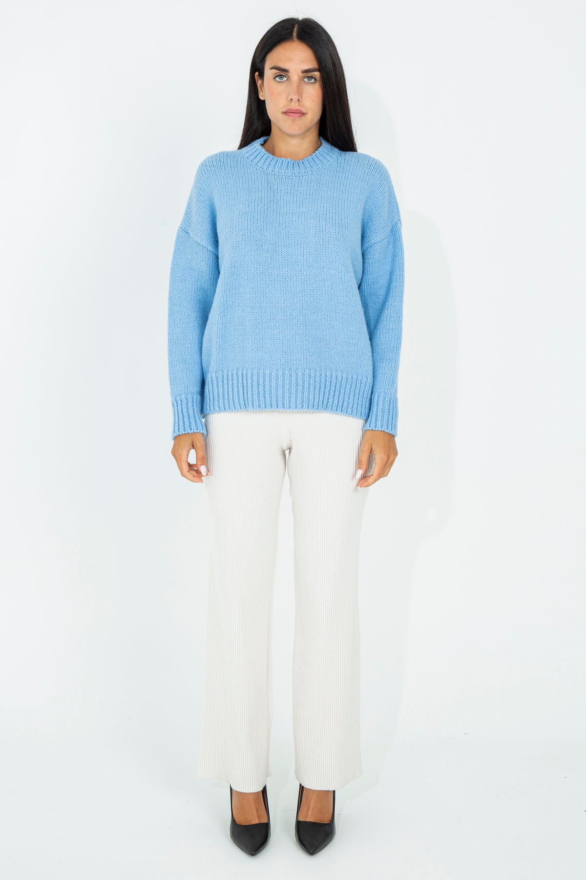 Pullover in misto lana