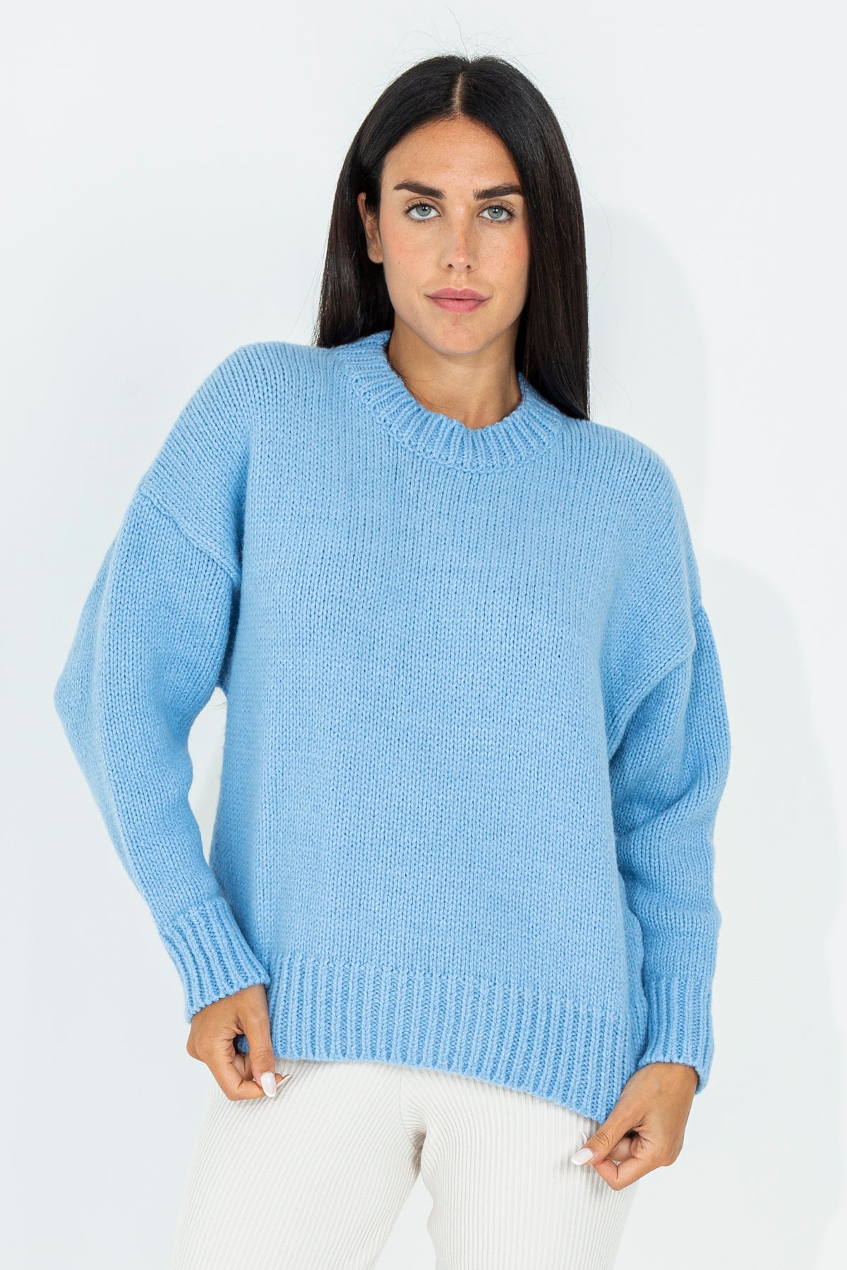 Pullover in misto lana