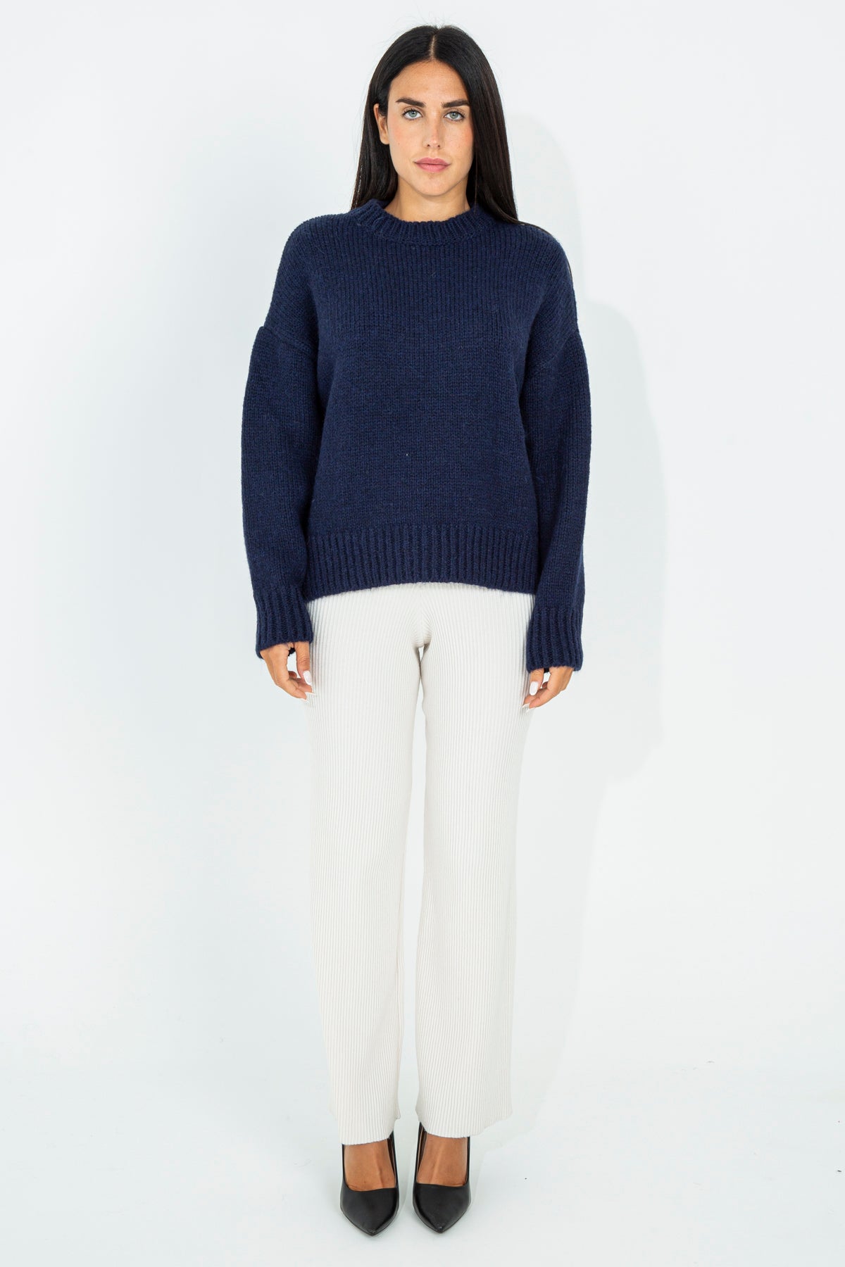 Pullover in misto lana