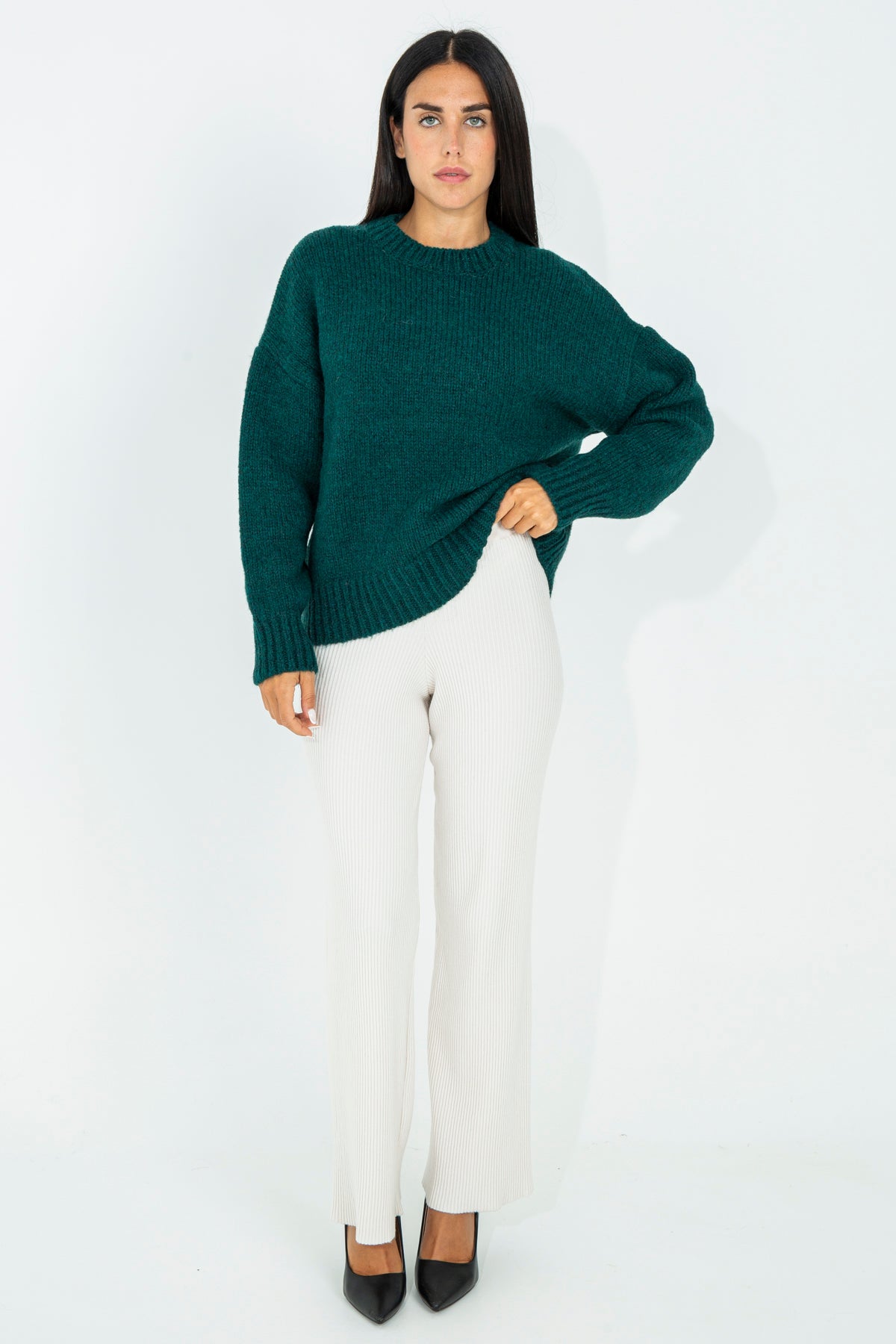 Pullover in misto lana