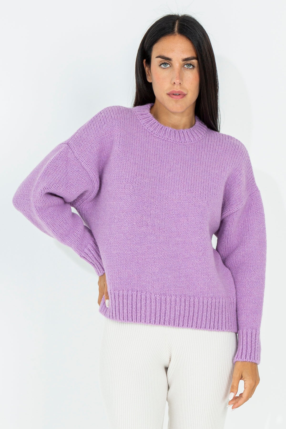 Pullover in misto lana