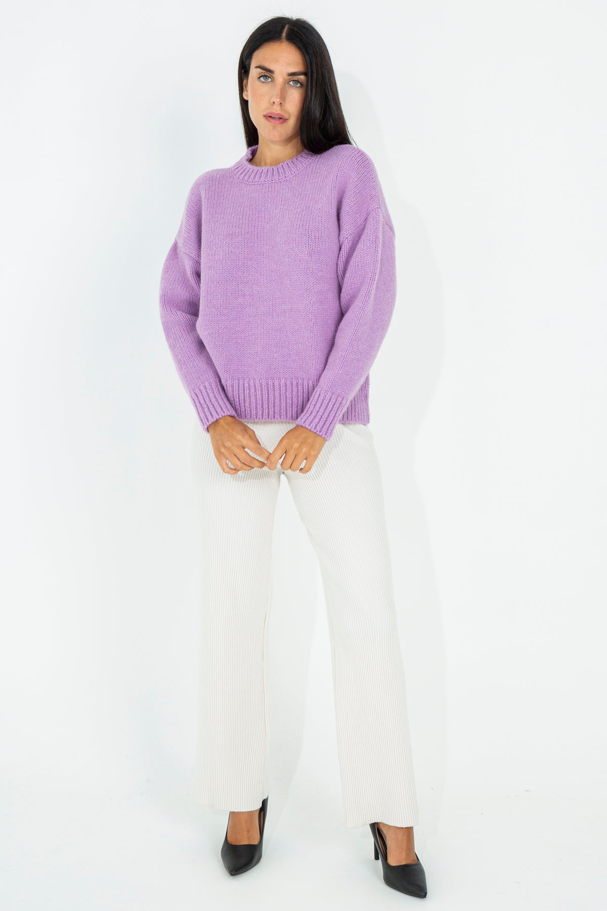 Pullover in misto lana